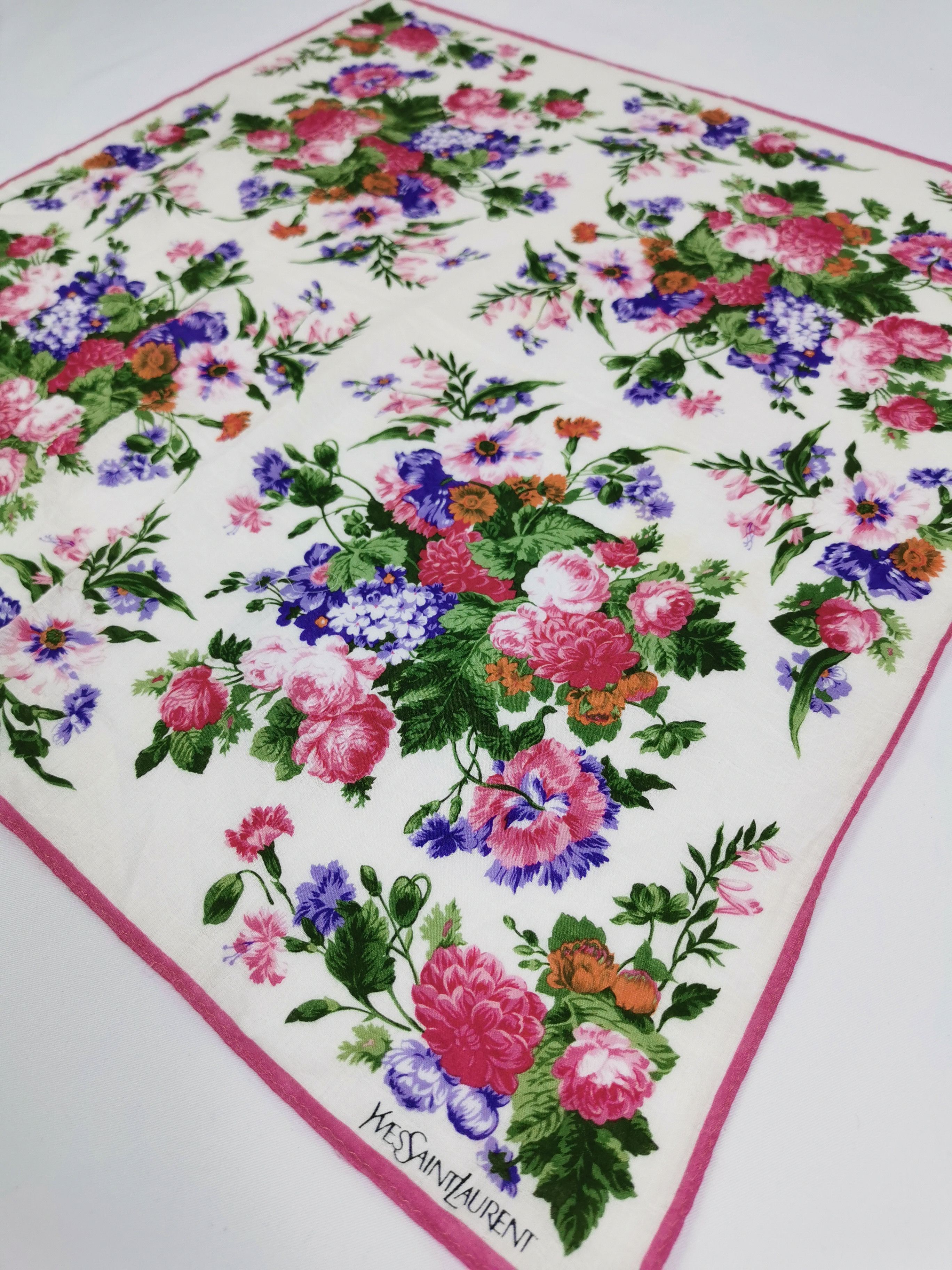 Vintage × Yves Saint Laurent Yves saint laurent handkerchief bandana neckerchief Size ONE SIZE - 4 Thumbnail