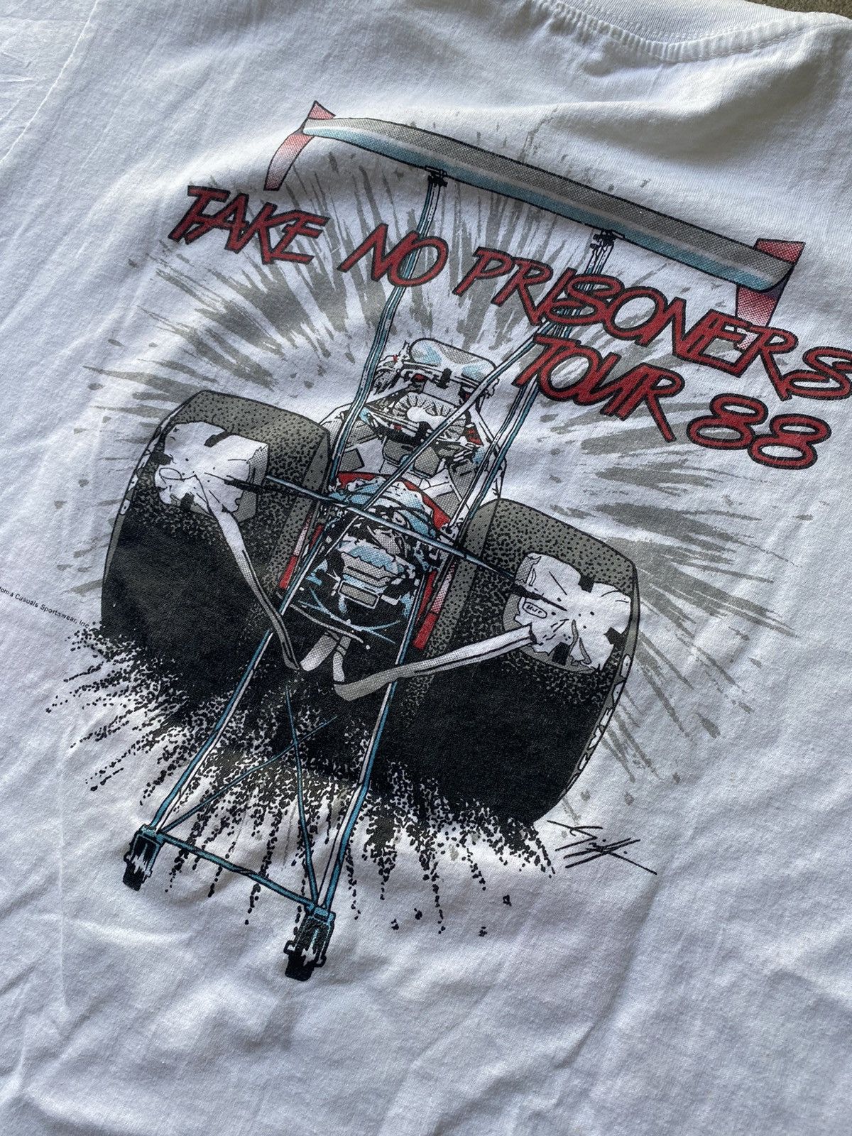 NASCAR × Vintage Vintage 1988 Racecar tee single stitch all over print Size US M / EU 48-50 / 2 - 4 Thumbnail