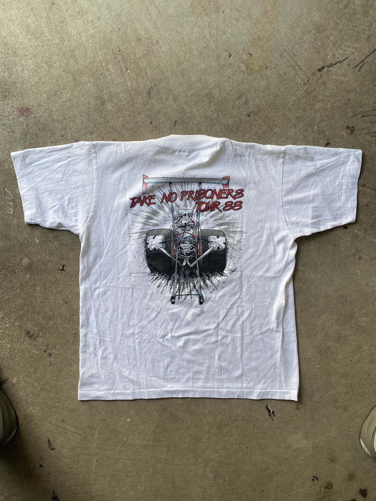 NASCAR × Vintage Vintage 1988 Racecar tee single stitch all over print Size US M / EU 48-50 / 2 - 3 Thumbnail