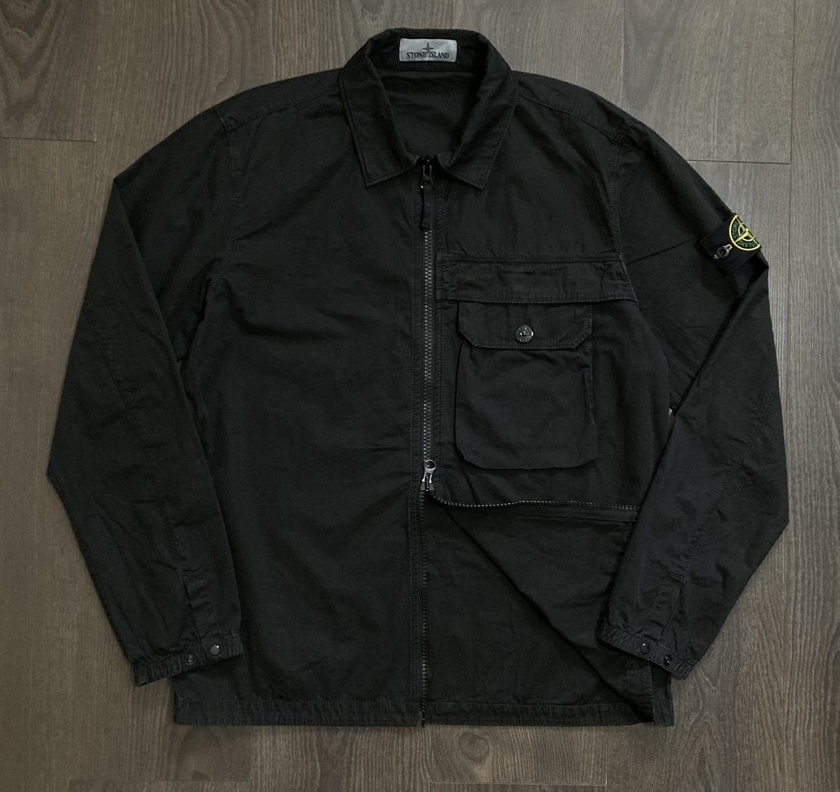 Stone Island STONE ISLAND Garment Dyed Badge Zip Jacket FW20/21 NEW Size US L / EU 52-54 / 3 - 7 Thumbnail