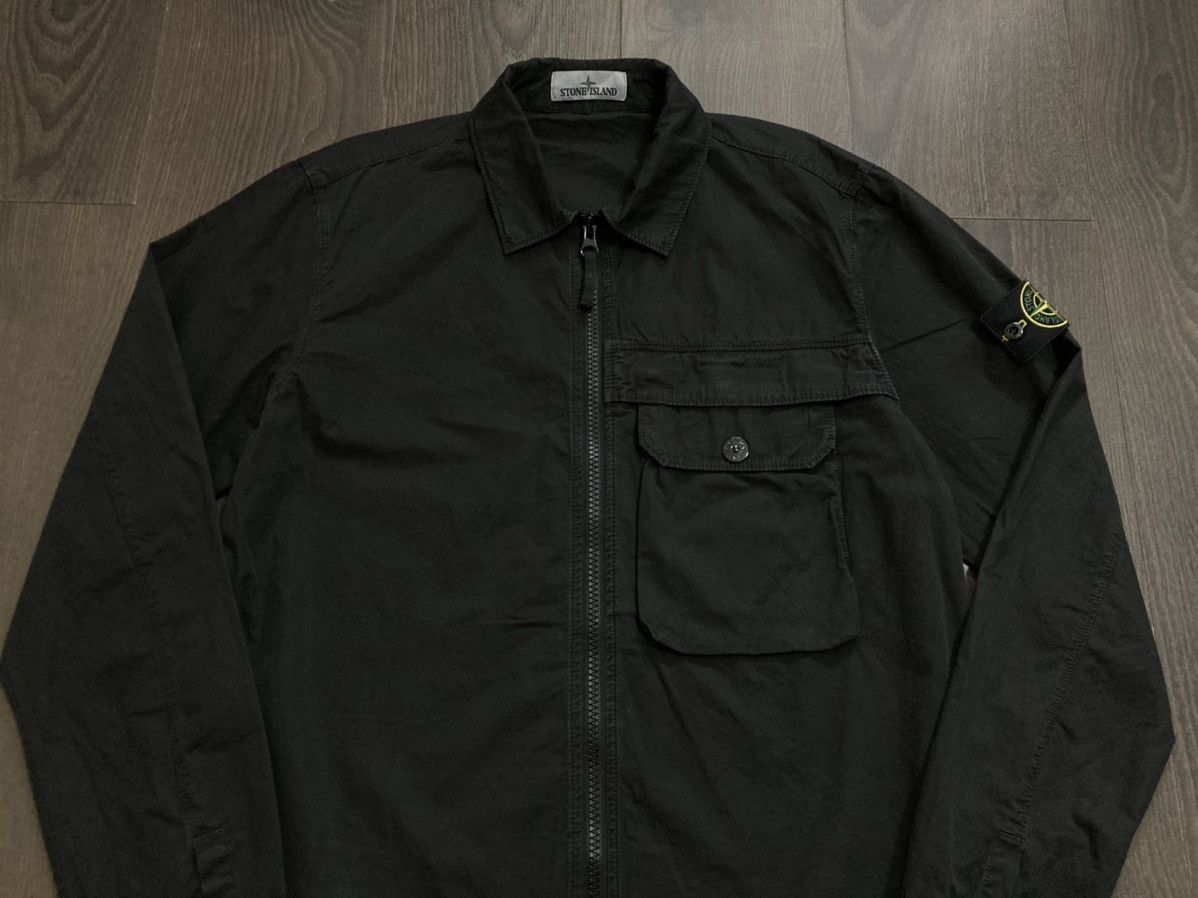 Stone Island STONE ISLAND Garment Dyed Badge Zip Jacket FW20/21 NEW Size US L / EU 52-54 / 3 - 3 Thumbnail