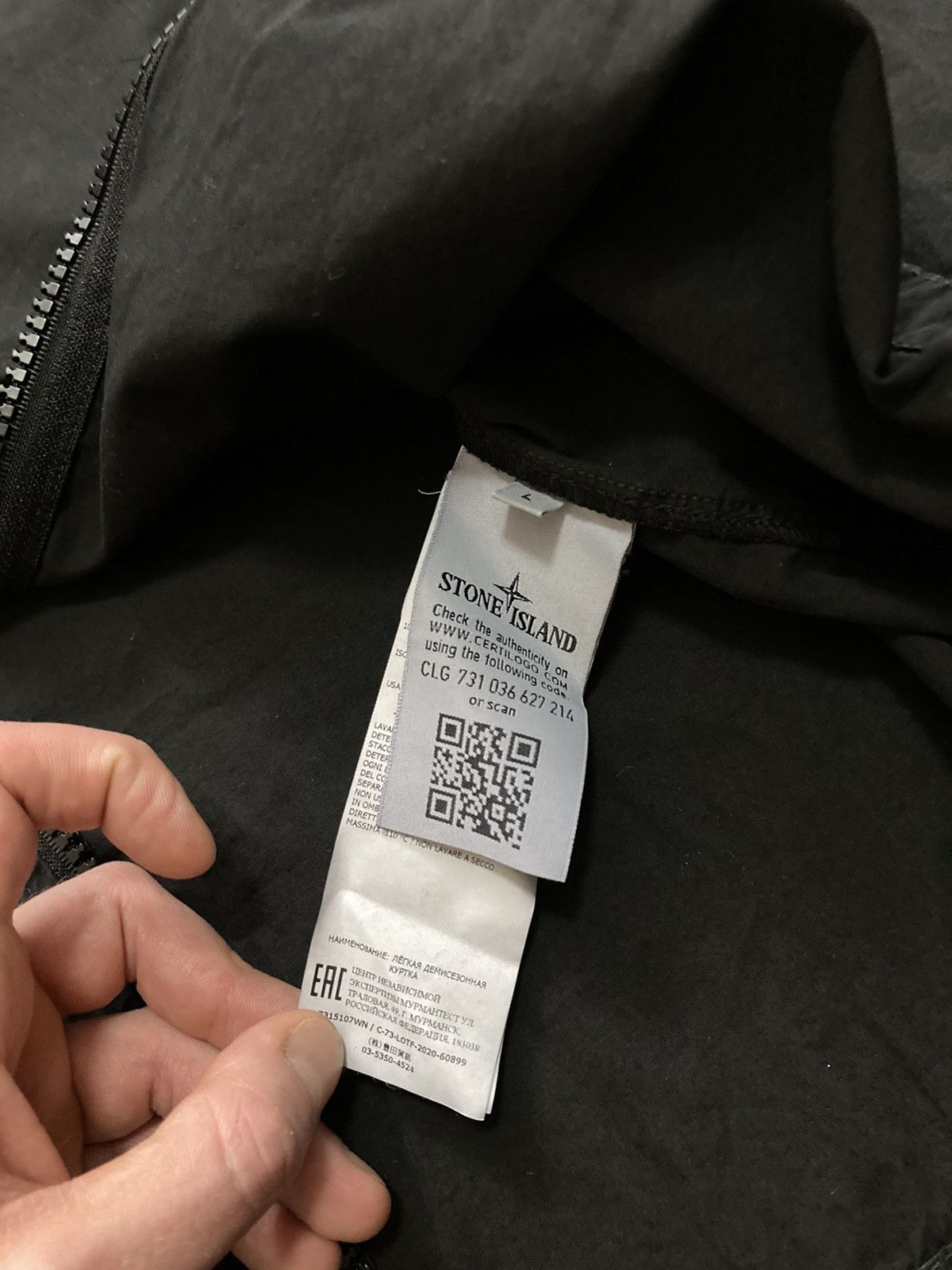Stone Island STONE ISLAND Garment Dyed Badge Zip Jacket FW20/21 NEW Size US L / EU 52-54 / 3 - 8 Thumbnail