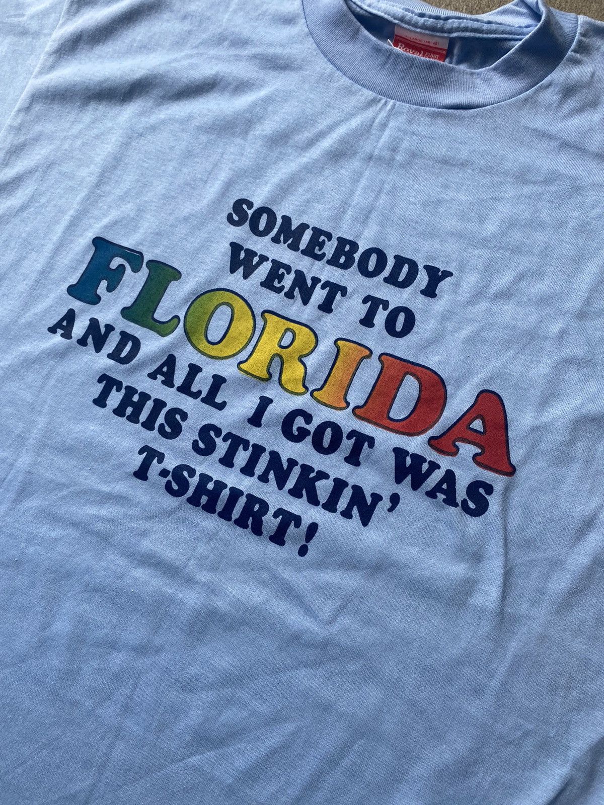 Vintage Vintage 1980s Florida Humor tee single stitch Size US L / EU 52-54 / 3 - 2 Thumbnail
