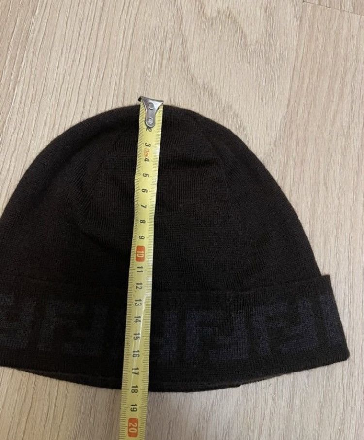 Fendi FENDI Authentic Monogram Wool beanie hat Size ONE SIZE - 5 Thumbnail