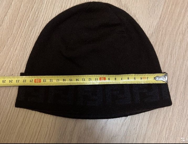 Fendi FENDI Authentic Monogram Wool beanie hat Size ONE SIZE - 6 Thumbnail