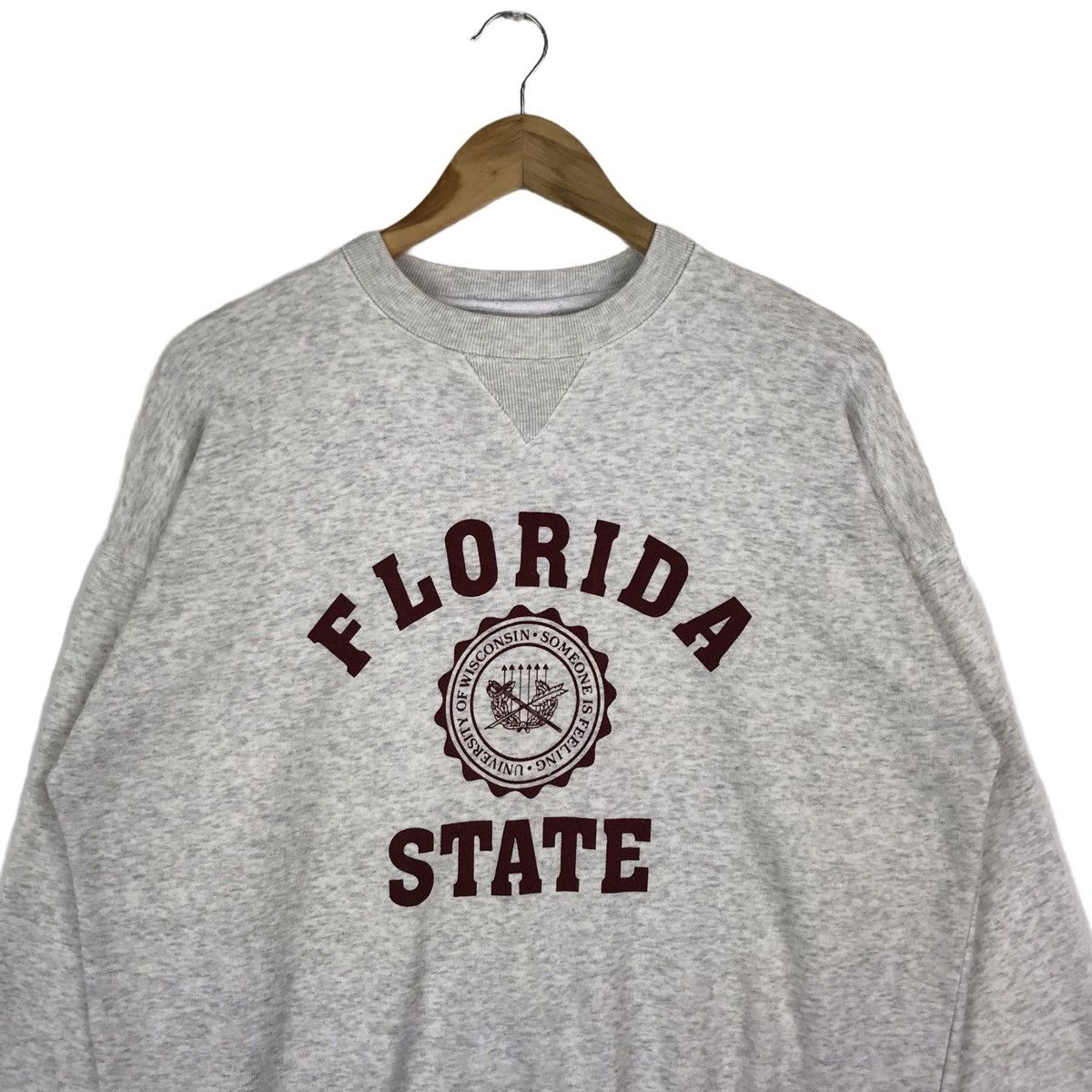 Vintage Vintage University Of Wisconsin Crewneck Sweatshirt Size US M / EU 48-50 / 2 - 2 Thumbnail