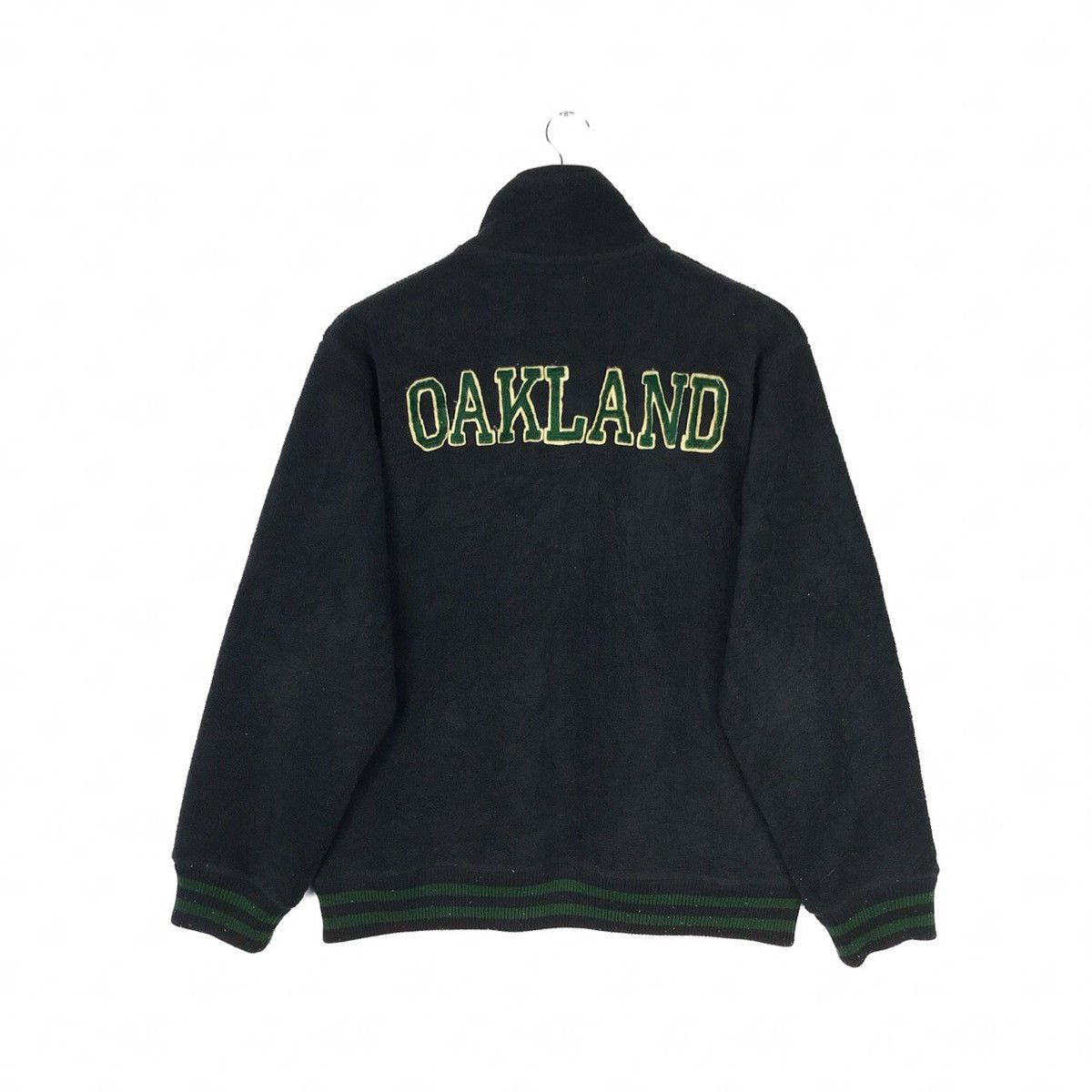 MLB Oakland Athletics Half Zipper Fleece Sweatshirt Jacket Size US L / EU 52-54 / 3 - 1 Thumbnail