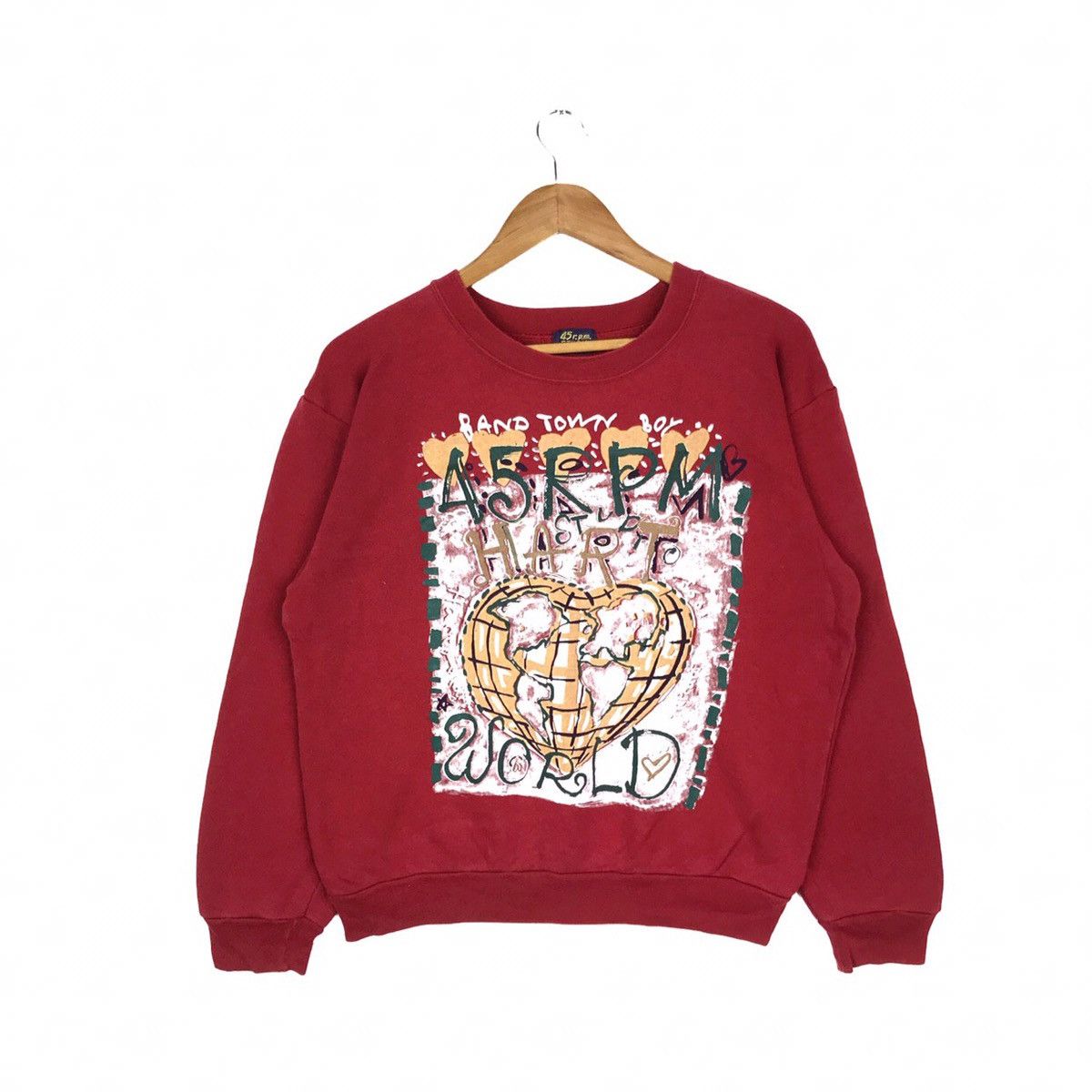 45rpm × Japanese Brand 45 RPM Studio Pop Art History Japanese Brand Sweatshirt Size US S / EU 44-46 / 1 - 1 Thumbnail