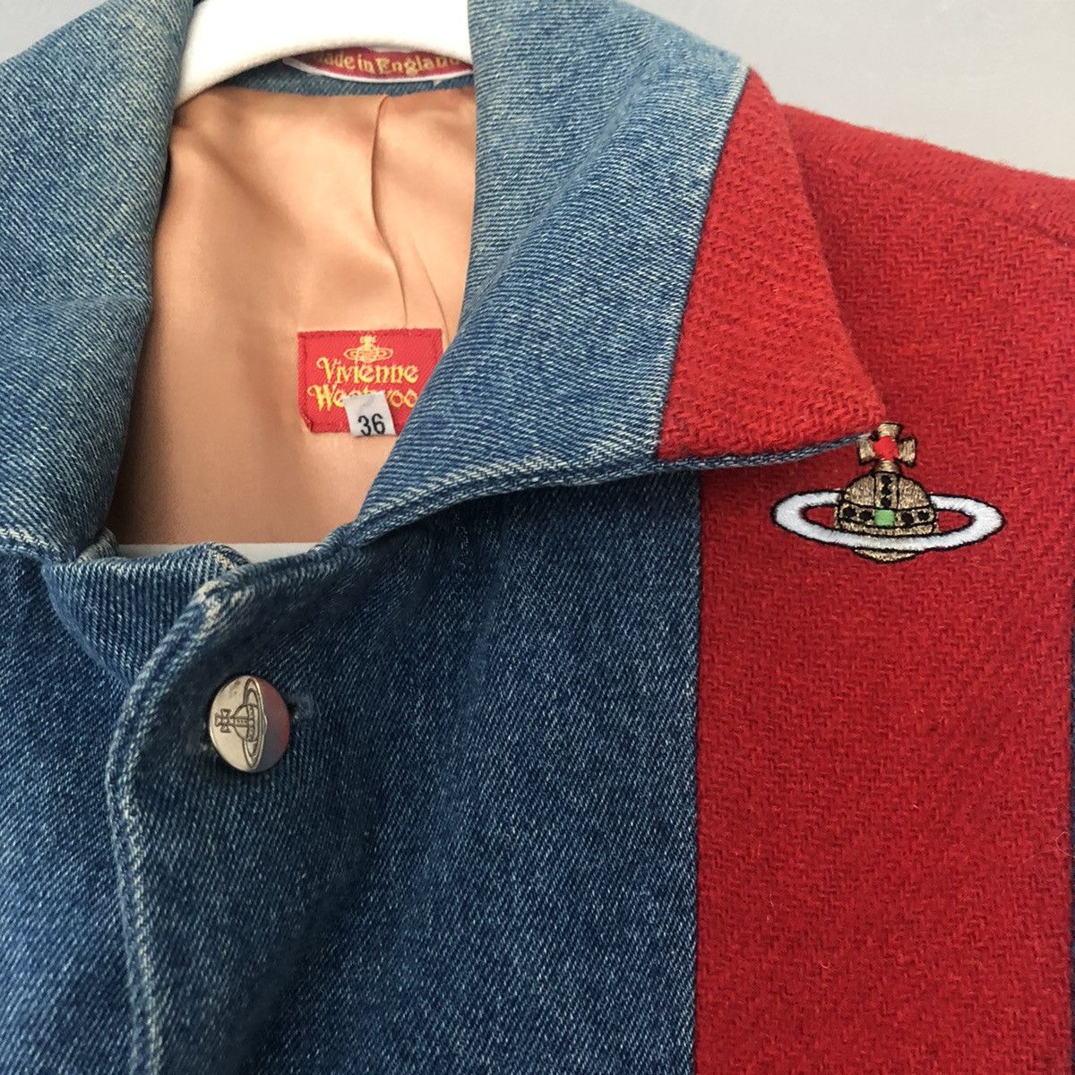 Vivienne Westwood Archive Fall 1988 Tweed Denim Jacket