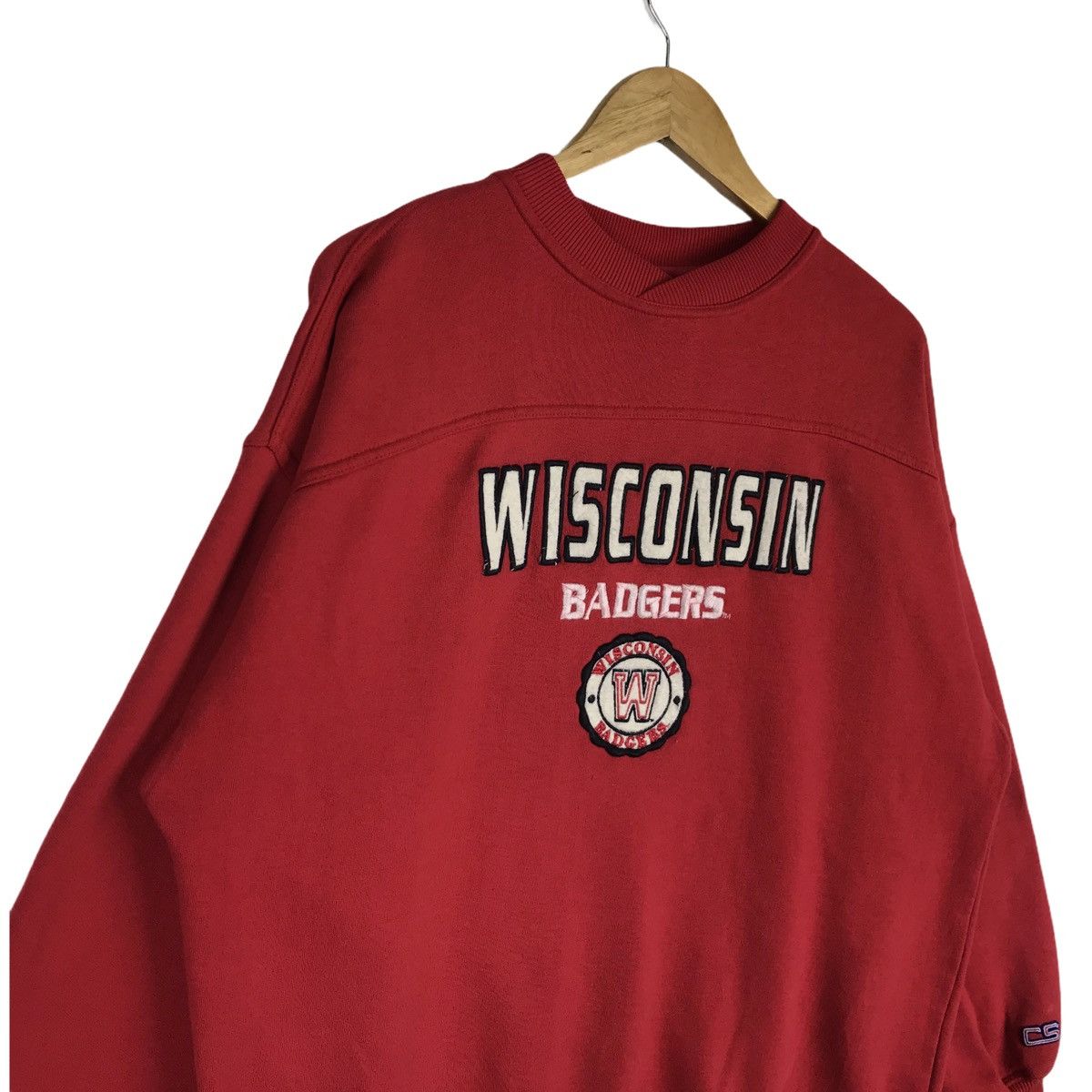 Vintage Vintage 90s Wisconsin Badgers Sweatshirt Pullover Size US L / EU 52-54 / 3 - 3 Thumbnail