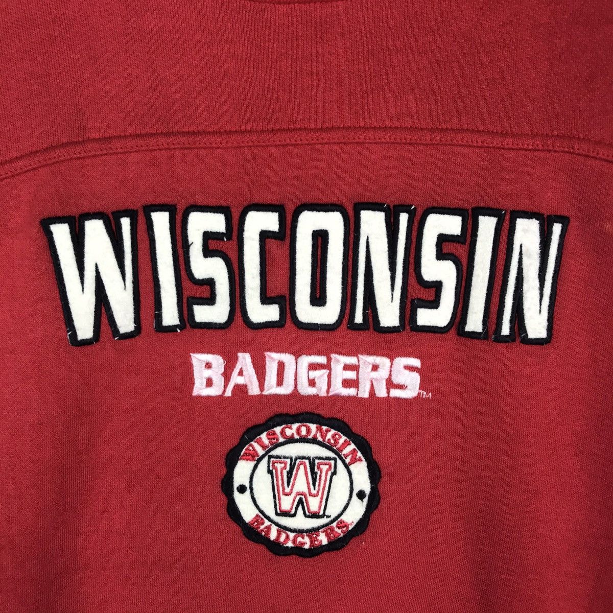 Vintage Vintage 90s Wisconsin Badgers Sweatshirt Pullover Size US L / EU 52-54 / 3 - 5 Thumbnail