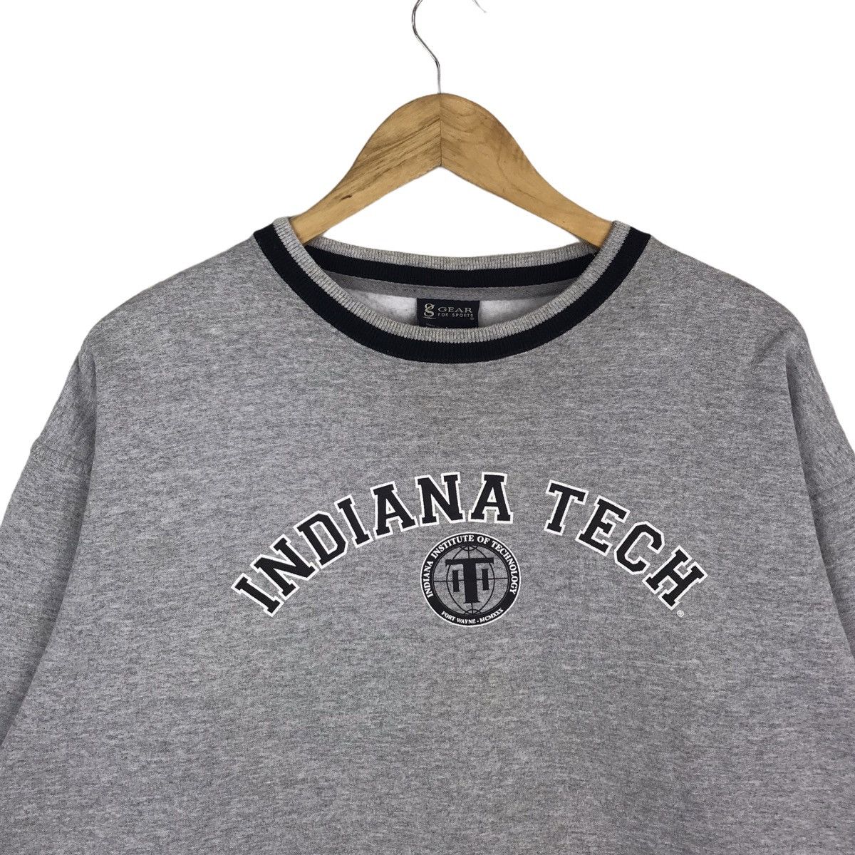 Vintage Vintage 90s Indiana College Crewneck Sweatshirt Size US L / EU 52-54 / 3 - 2 Thumbnail
