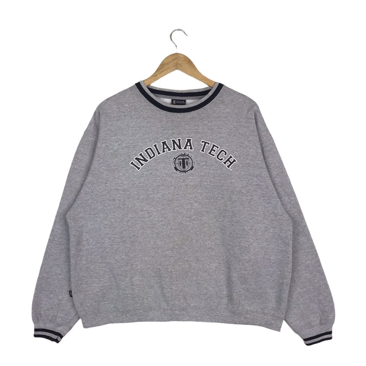 Vintage Vintage 90s Indiana College Crewneck Sweatshirt Size US L / EU 52-54 / 3 - 1 Thumbnail