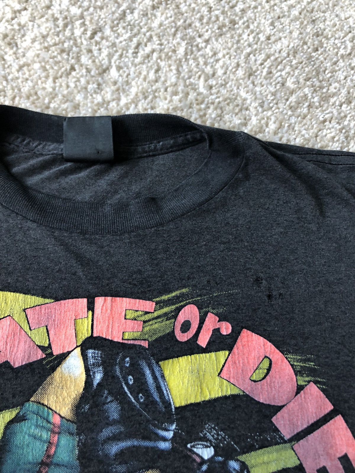 Vintage RARE 3D Emblem 1990 Skate or Die Black T-Shirt Size US L / EU 52-54 / 3 - 3 Thumbnail