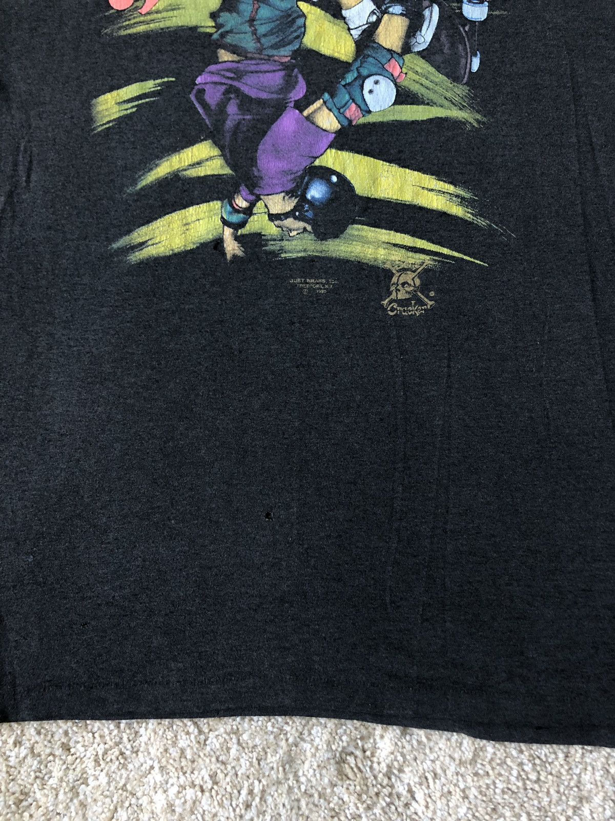 Vintage RARE 3D Emblem 1990 Skate or Die Black T-Shirt Size US L / EU 52-54 / 3 - 6 Thumbnail