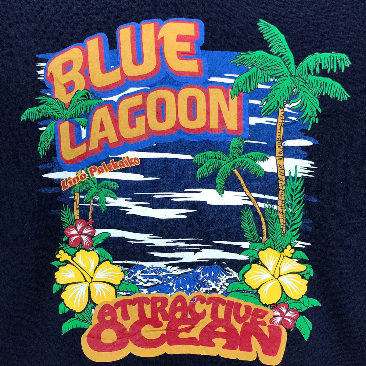 Vintage Vintage Blue Lagoon Ocean Sea Sweatshirt Size US L / EU 52-54 / 3 - 2 Thumbnail