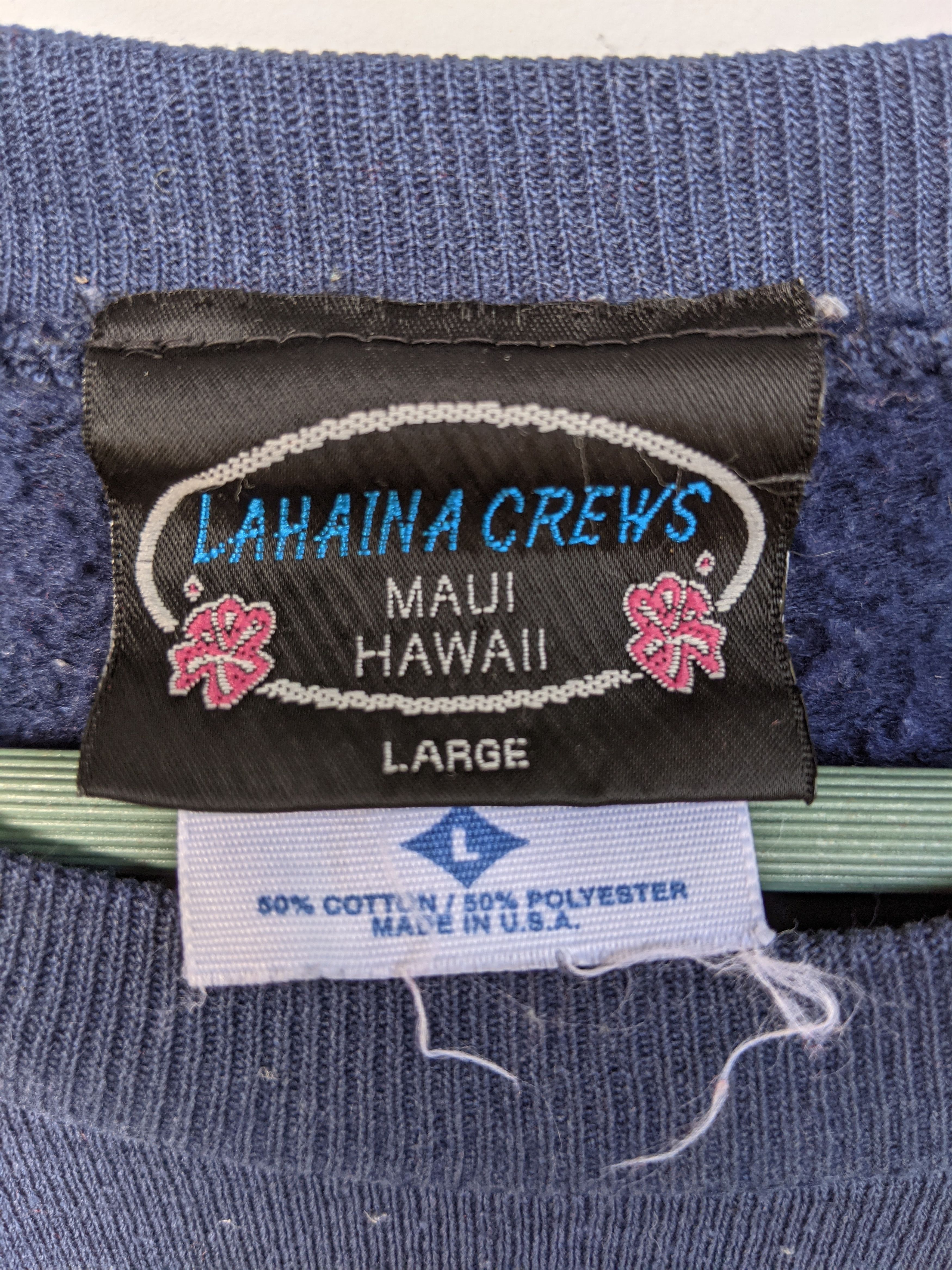 Vintage Vintage Lahaina Crews Maui Hawaii Sweatshirt/Size L Size US L / EU 52-54 / 3 - 4 Thumbnail