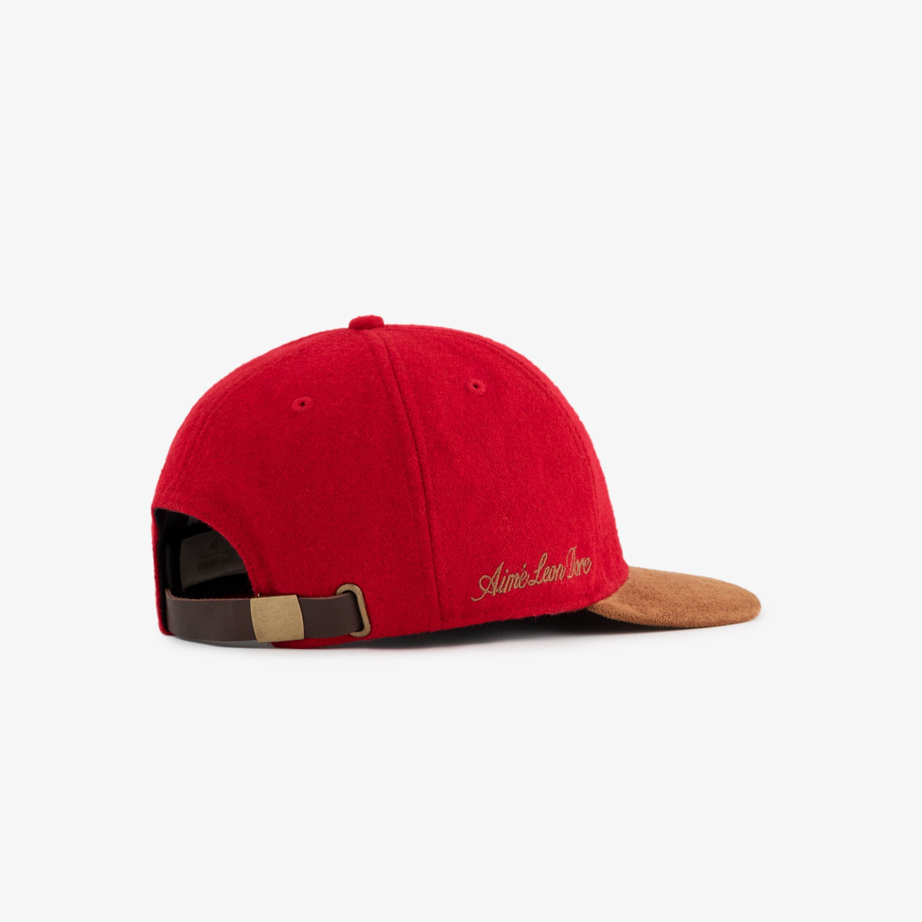 Aime Leon Dore Aimé Leon Dore New Era Melton Wool Yankees Hat Red Size ONE SIZE - 2 Thumbnail