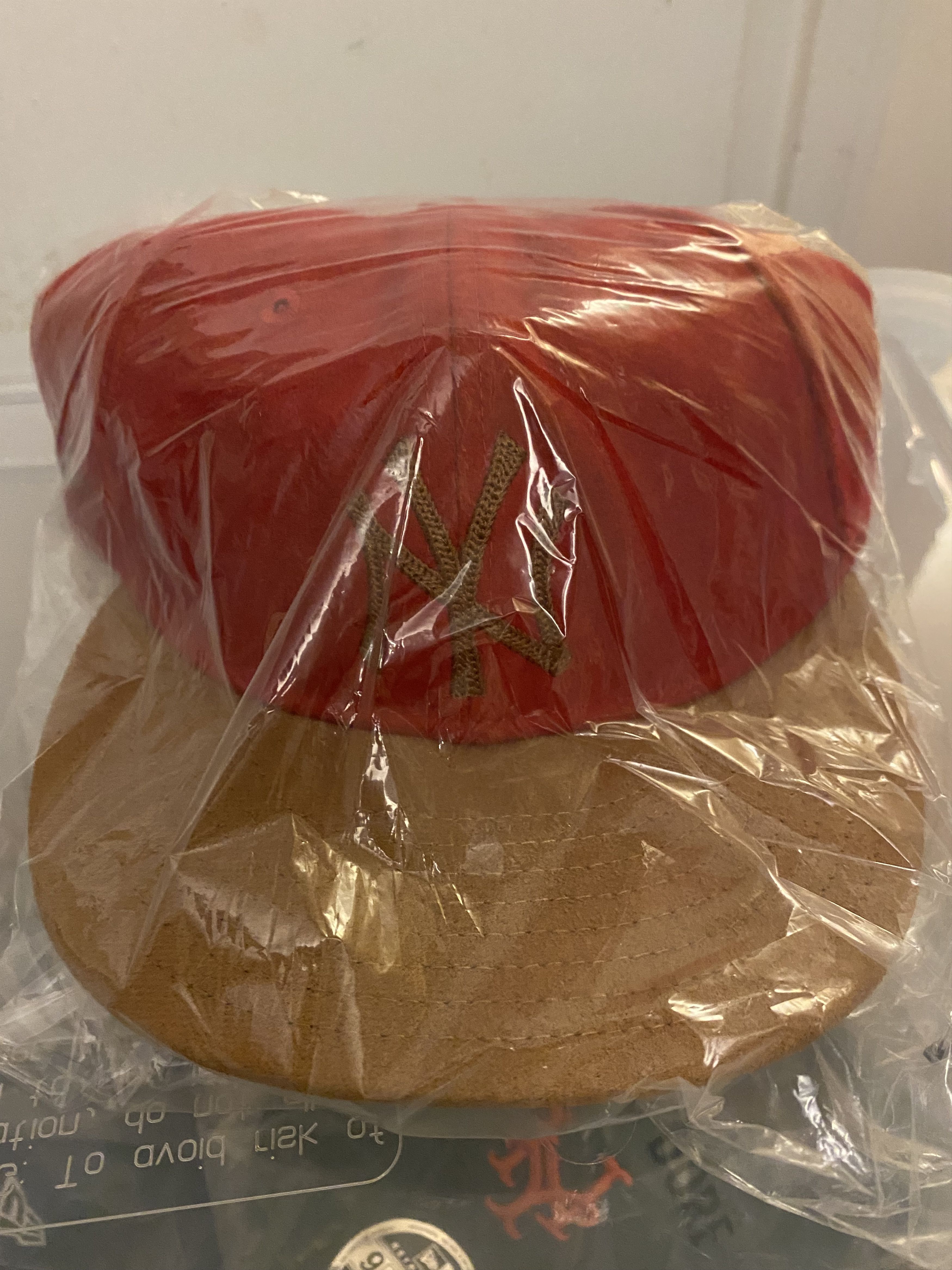 Aime Leon Dore Aimé Leon Dore New Era Melton Wool Yankees Hat Red Size ONE SIZE - 3 Thumbnail