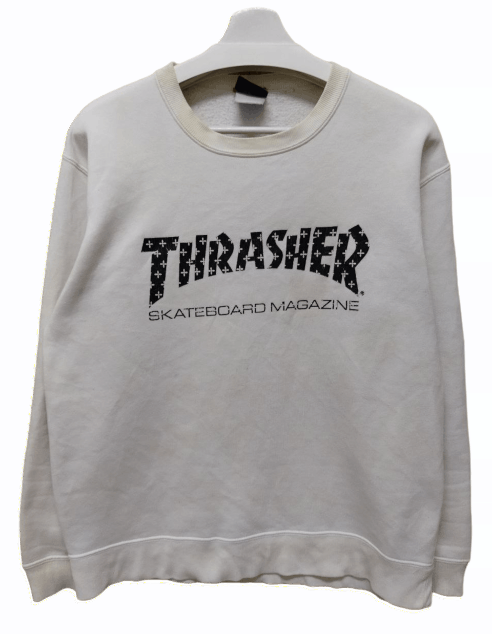 Thrasher THRASHER Skateboard Spell Out Distressed Sweatshirt Size US L / EU 52-54 / 3 - 1 Thumbnail