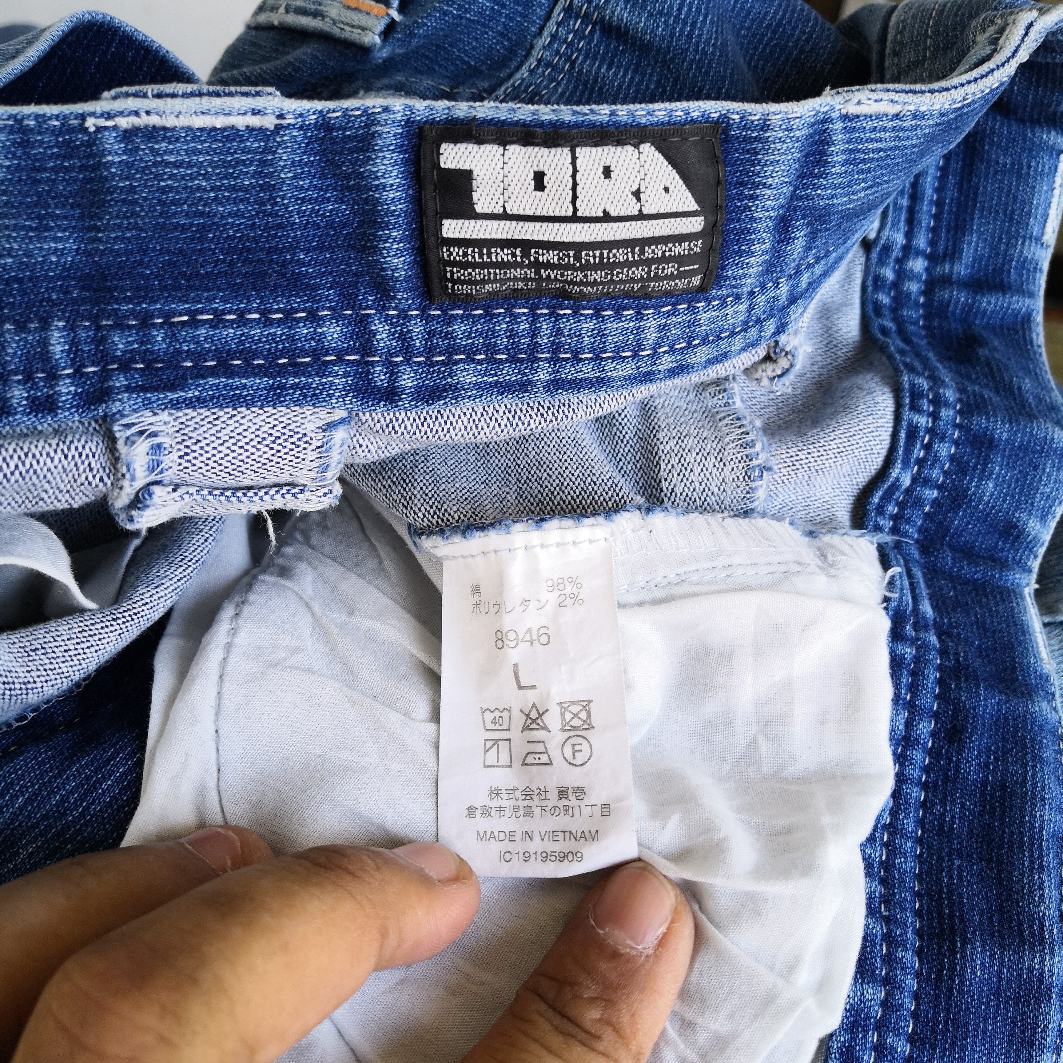 Japanese Brand Tora Japanese Denim Multi Pocket Jeans Caro Pants Size US 30 / EU 46 - 7 Thumbnail