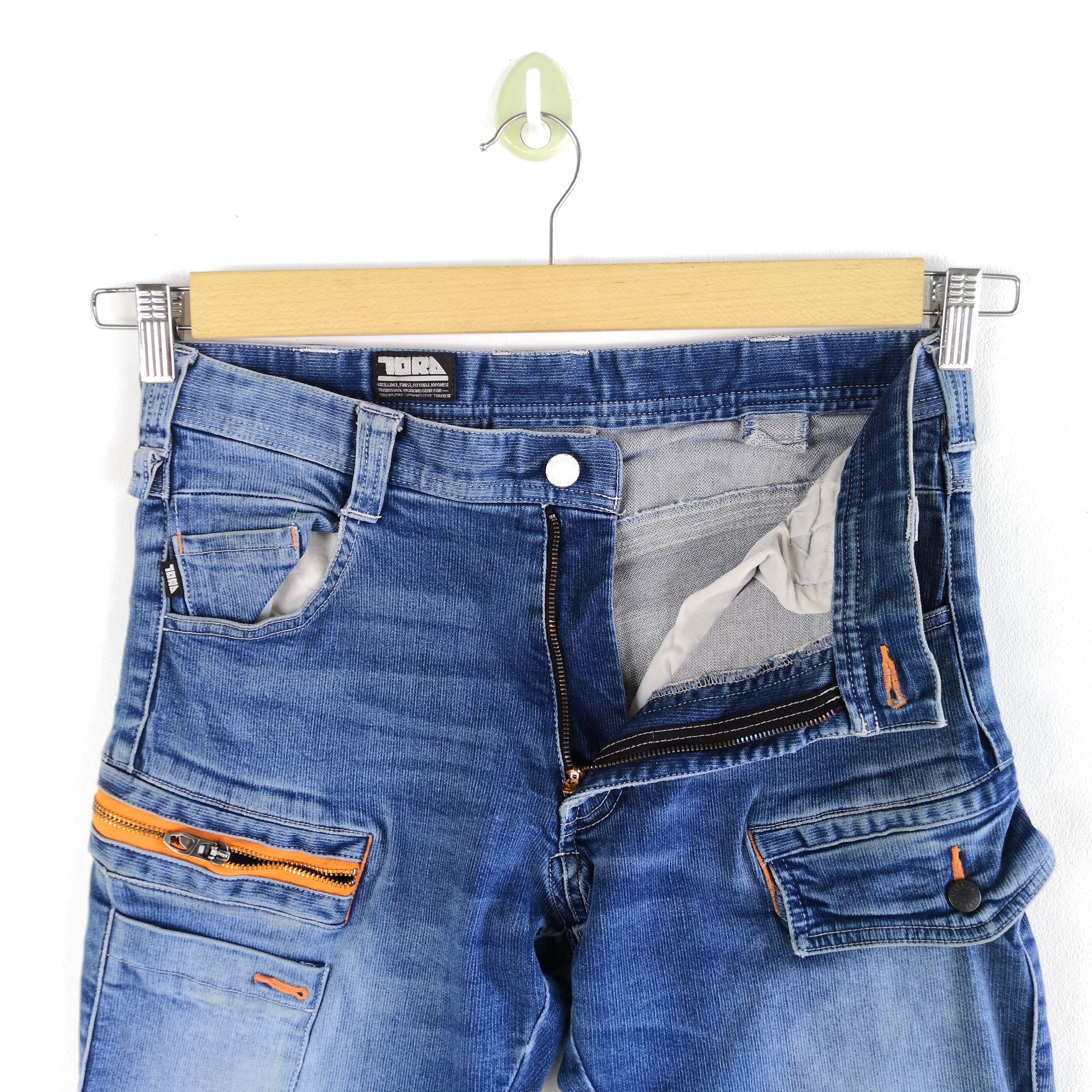 Japanese Brand Tora Japanese Denim Multi Pocket Jeans Caro Pants Size US 30 / EU 46 - 6 Thumbnail