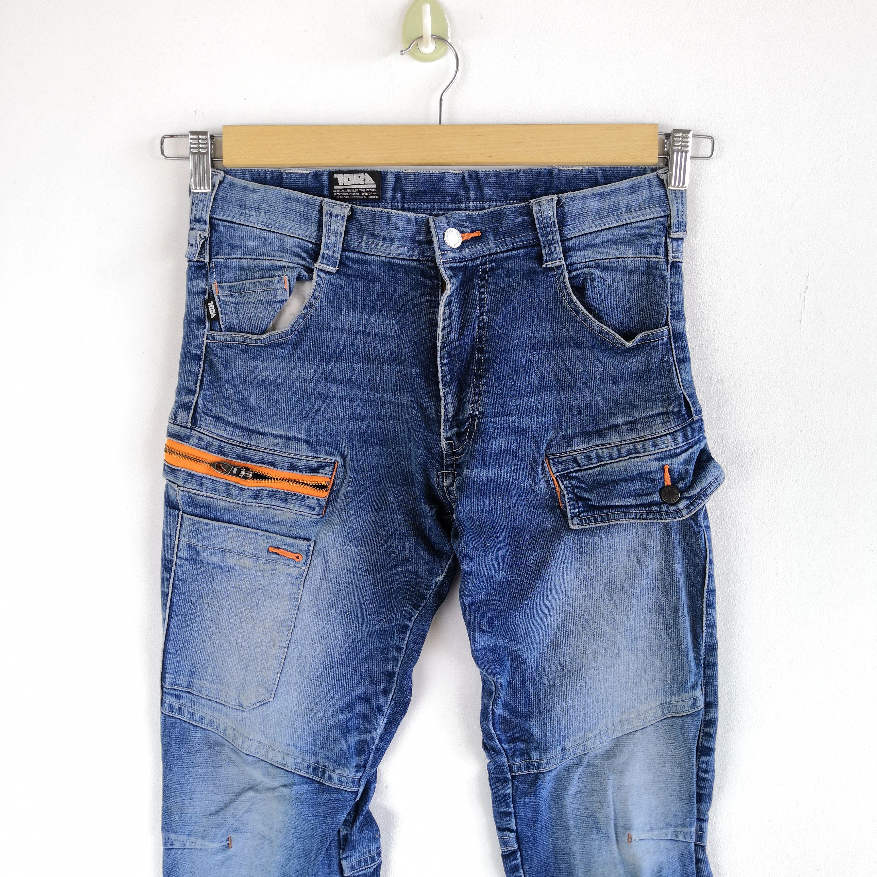 Japanese Brand Tora Japanese Denim Multi Pocket Jeans Caro Pants Size US 30 / EU 46 - 3 Thumbnail