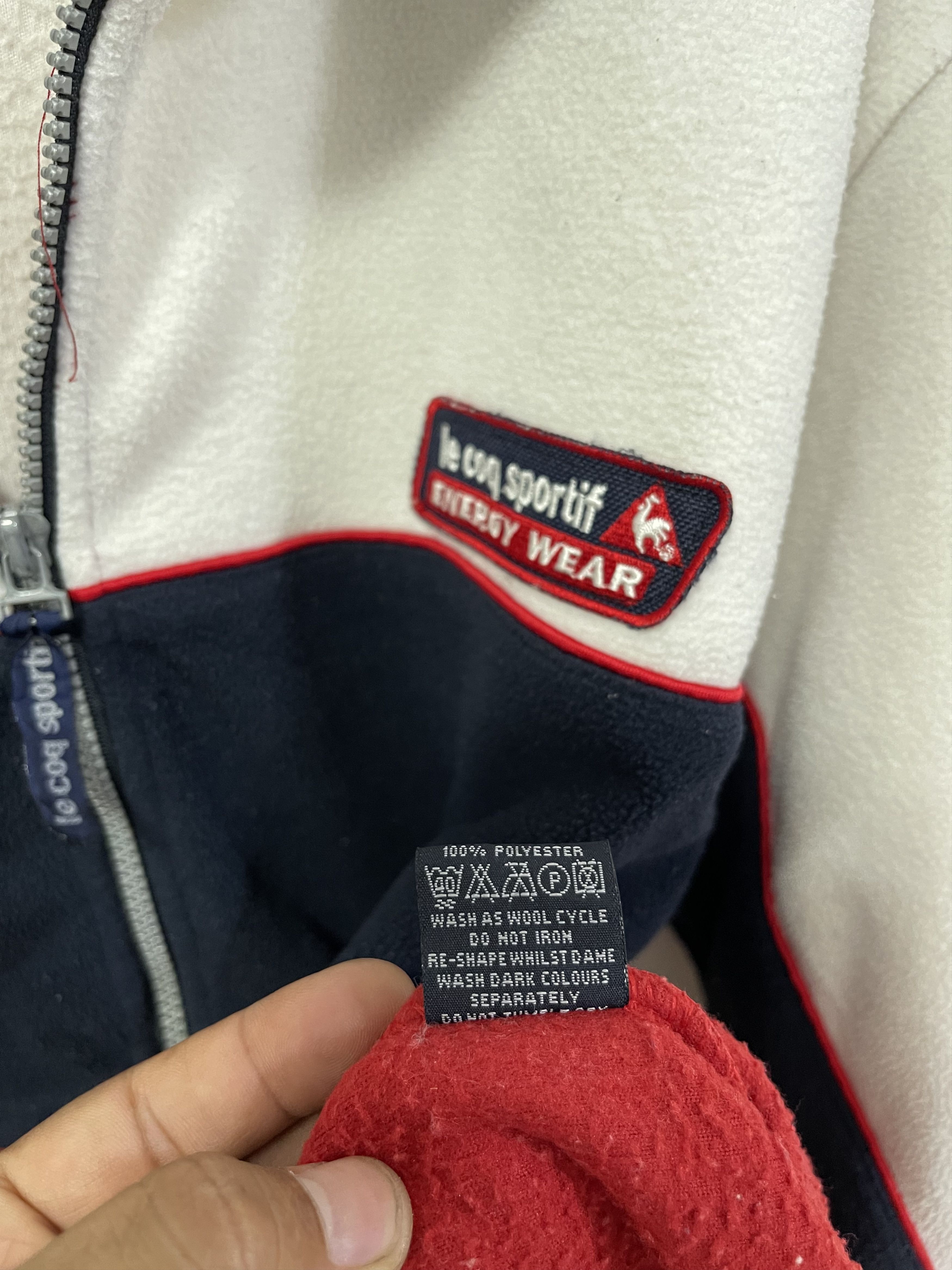 Le Coq Sportif Vintage Le Cof Sportif Mini Logo Fleece Zip Up Colourblok Size US L / EU 52-54 / 3 - 11 Thumbnail
