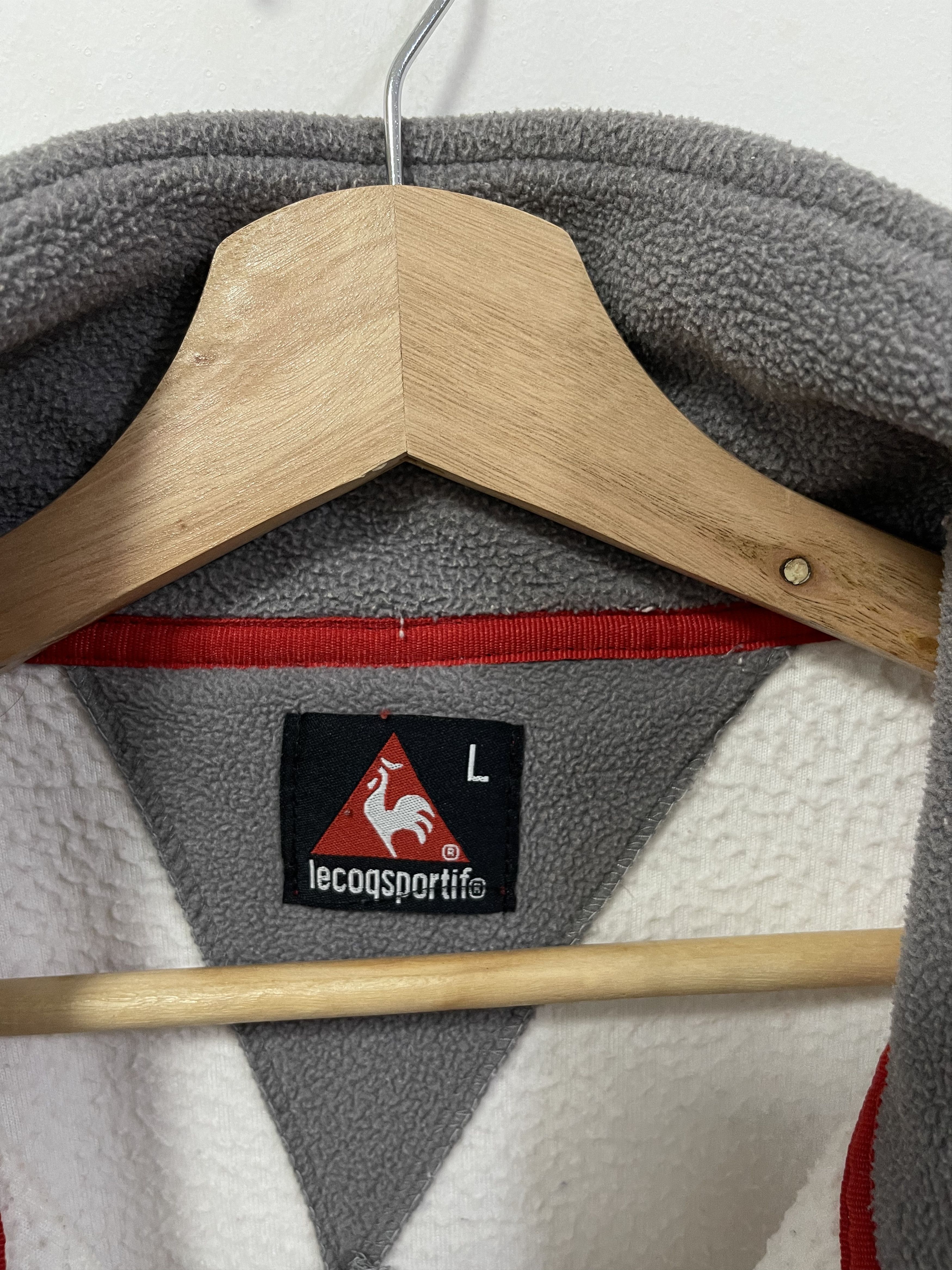 Le Coq Sportif Vintage Le Cof Sportif Mini Logo Fleece Zip Up Colourblok Size US L / EU 52-54 / 3 - 10 Thumbnail