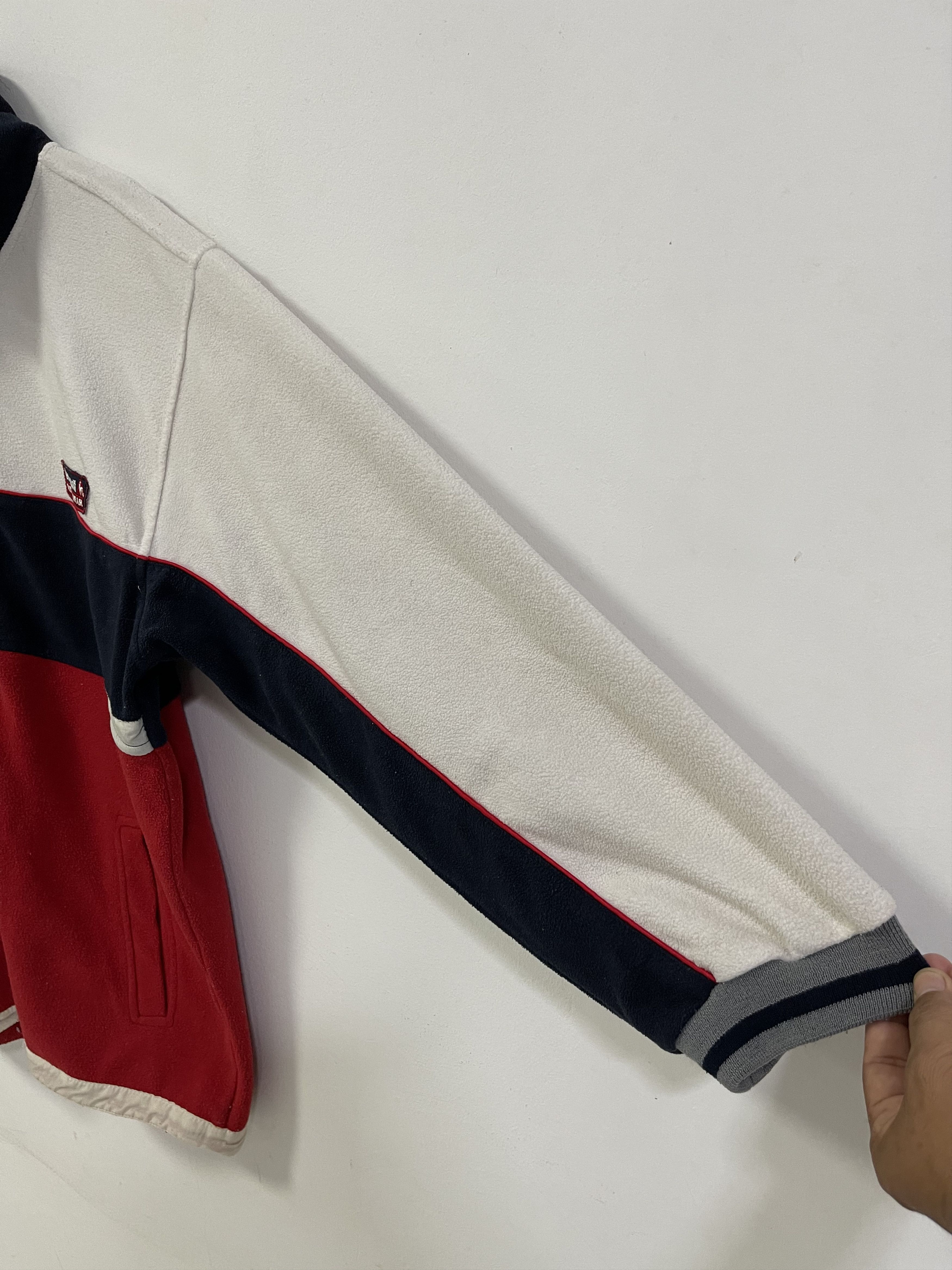 Le Coq Sportif Vintage Le Cof Sportif Mini Logo Fleece Zip Up Colourblok Size US L / EU 52-54 / 3 - 3 Thumbnail