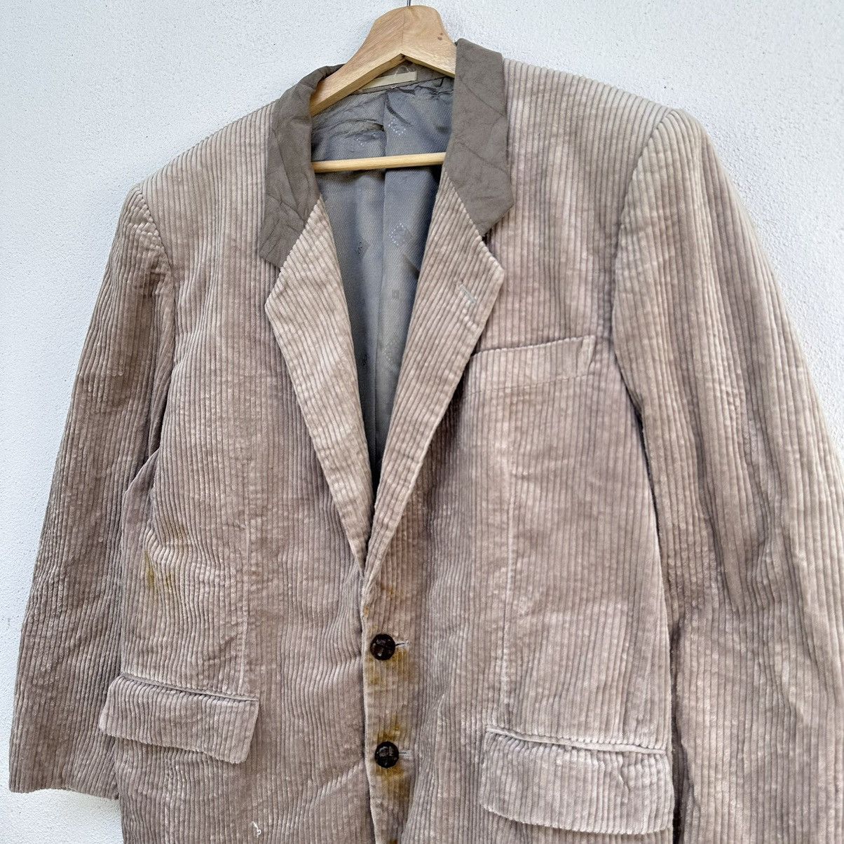 Christian Dior Monsieur × Designer × Vintage Rare Vintage Christian Dior coduroy jacket Size US L / EU 52-54 / 3 - 3 Thumbnail