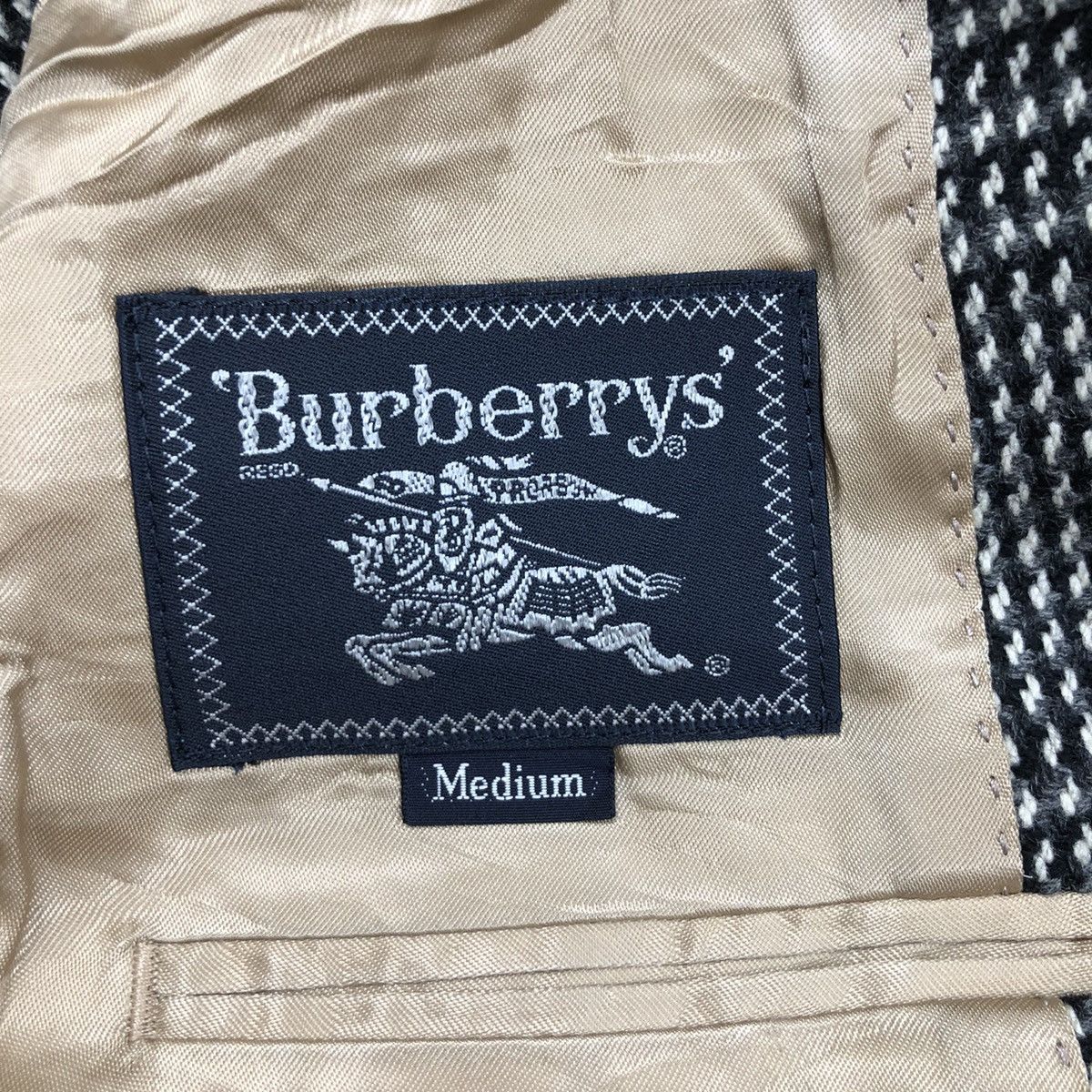 Burberry Vintage BURBERRYS Blazers Novacheck Tweed Size 48R - 4 Thumbnail
