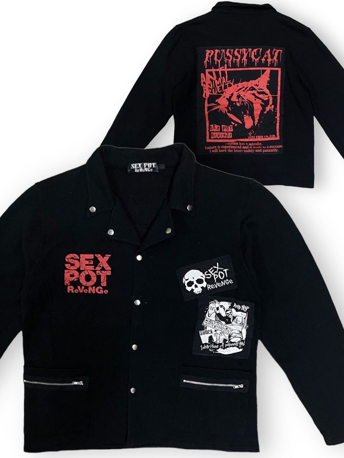 Seditionaries Sex Pot Revenge Pussycat Punk Patches Japanese Jacket Size US S / EU 44-46 / 1 - 1 Thumbnail