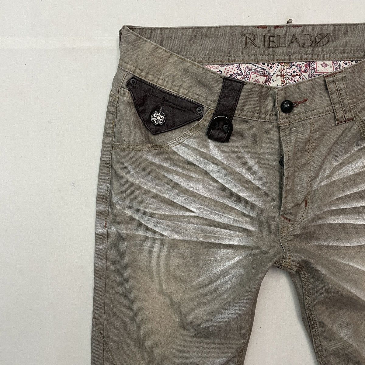 Japanese Brand Vintage RIELABO Japan Trousers Casual Pants RARE W32 Size US 32 / EU 48 - 3 Thumbnail