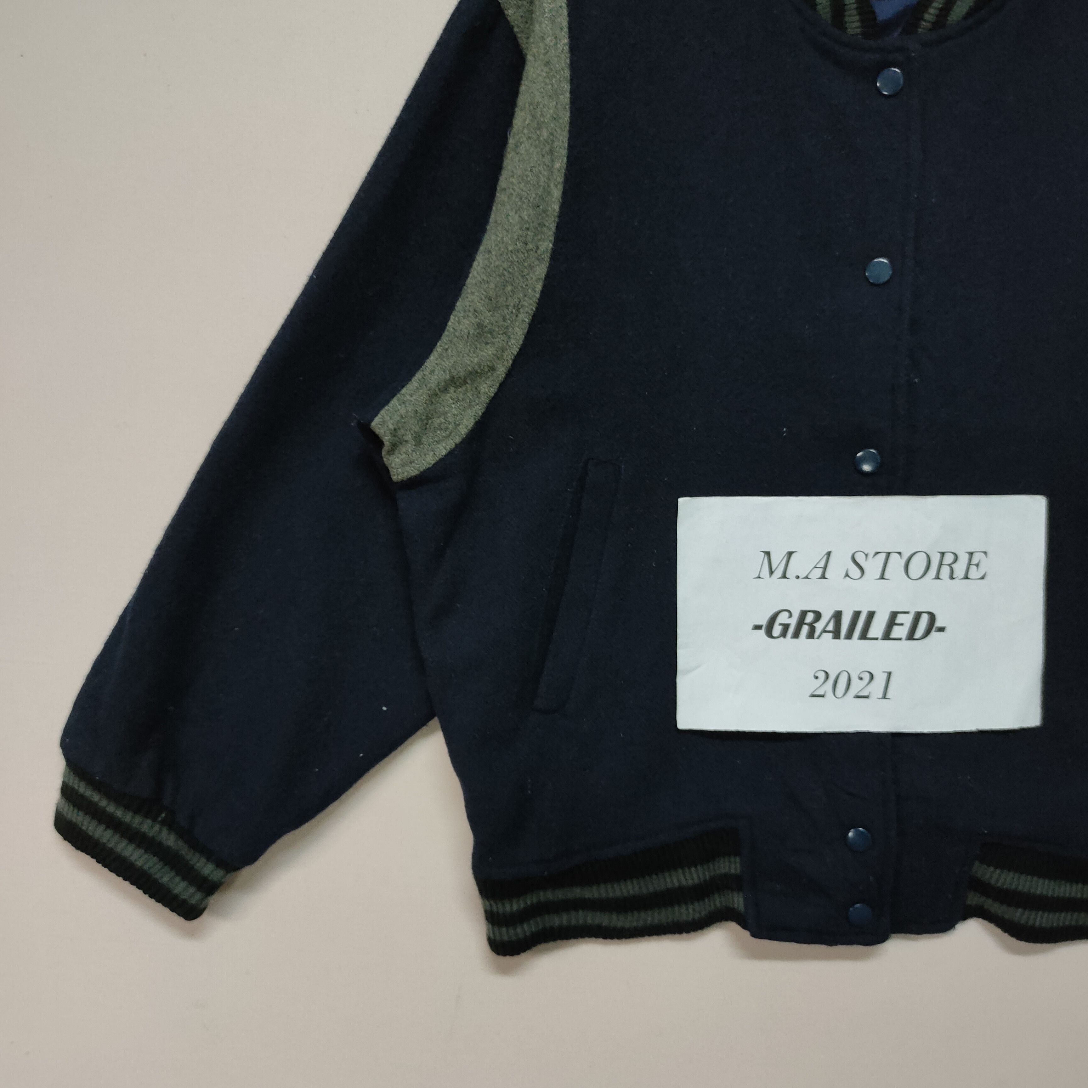 Japanese Brand Vintage Words Worth Varsity Jacket Size US L / EU 52-54 / 3 - 4 Thumbnail
