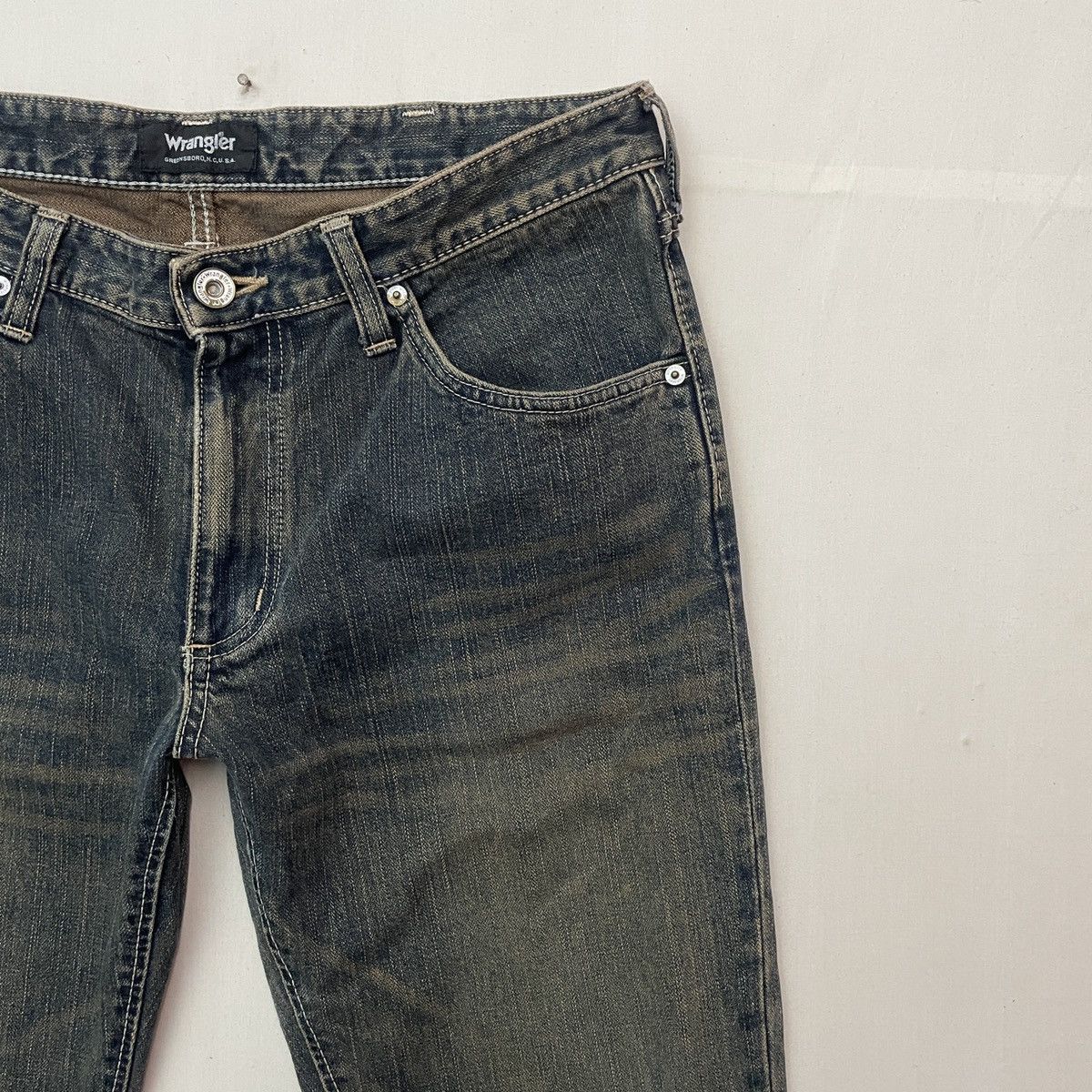 Wrangler Vintage WRANGLER Five Pocket Denim Jeans Pants! Size US 35 - 2 Thumbnail