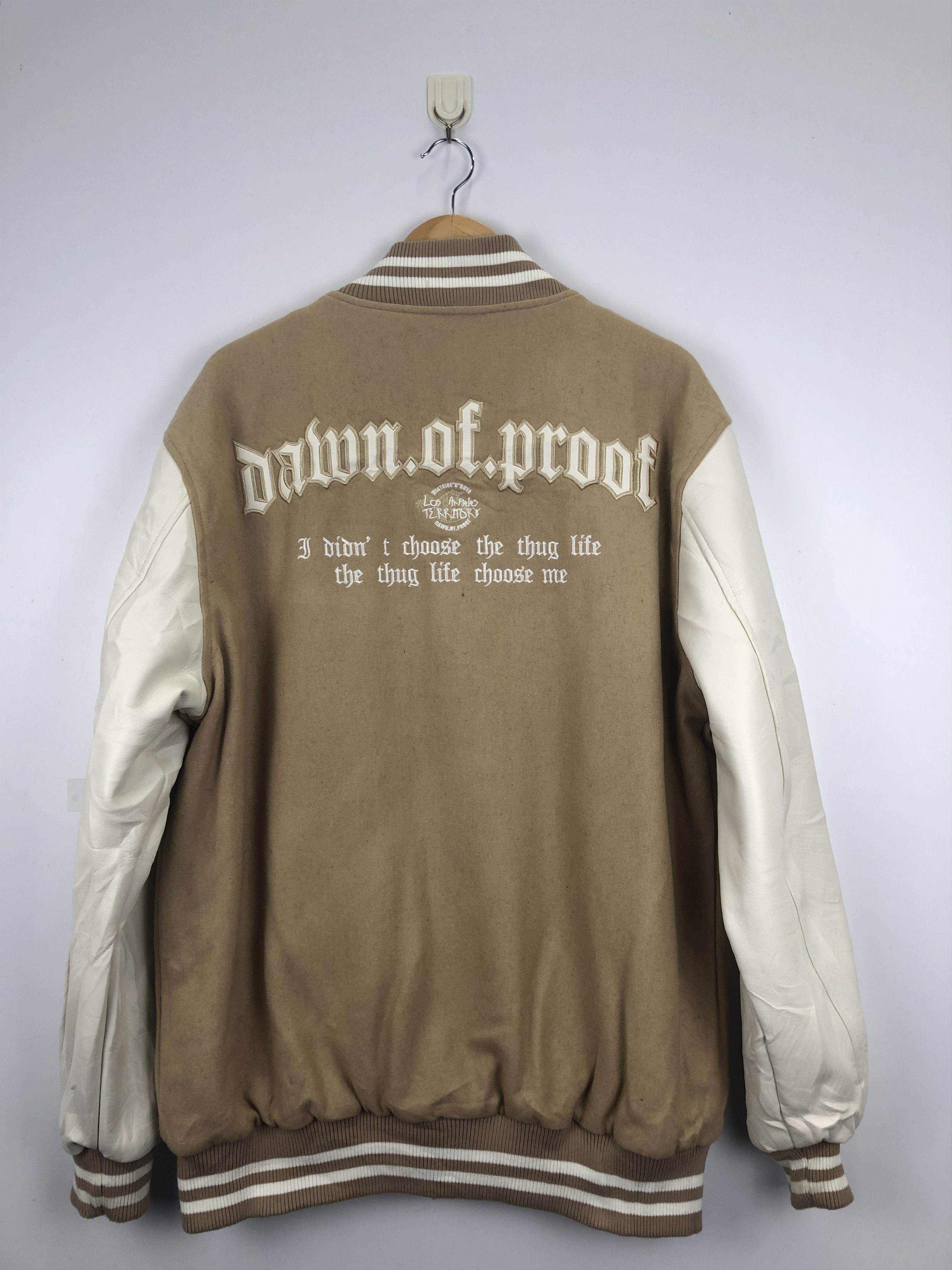 Vintage Vintage Japanese Brand Embroidery Varsity Leather V0377 Size US XL / EU 56 / 4 - 1 Thumbnail