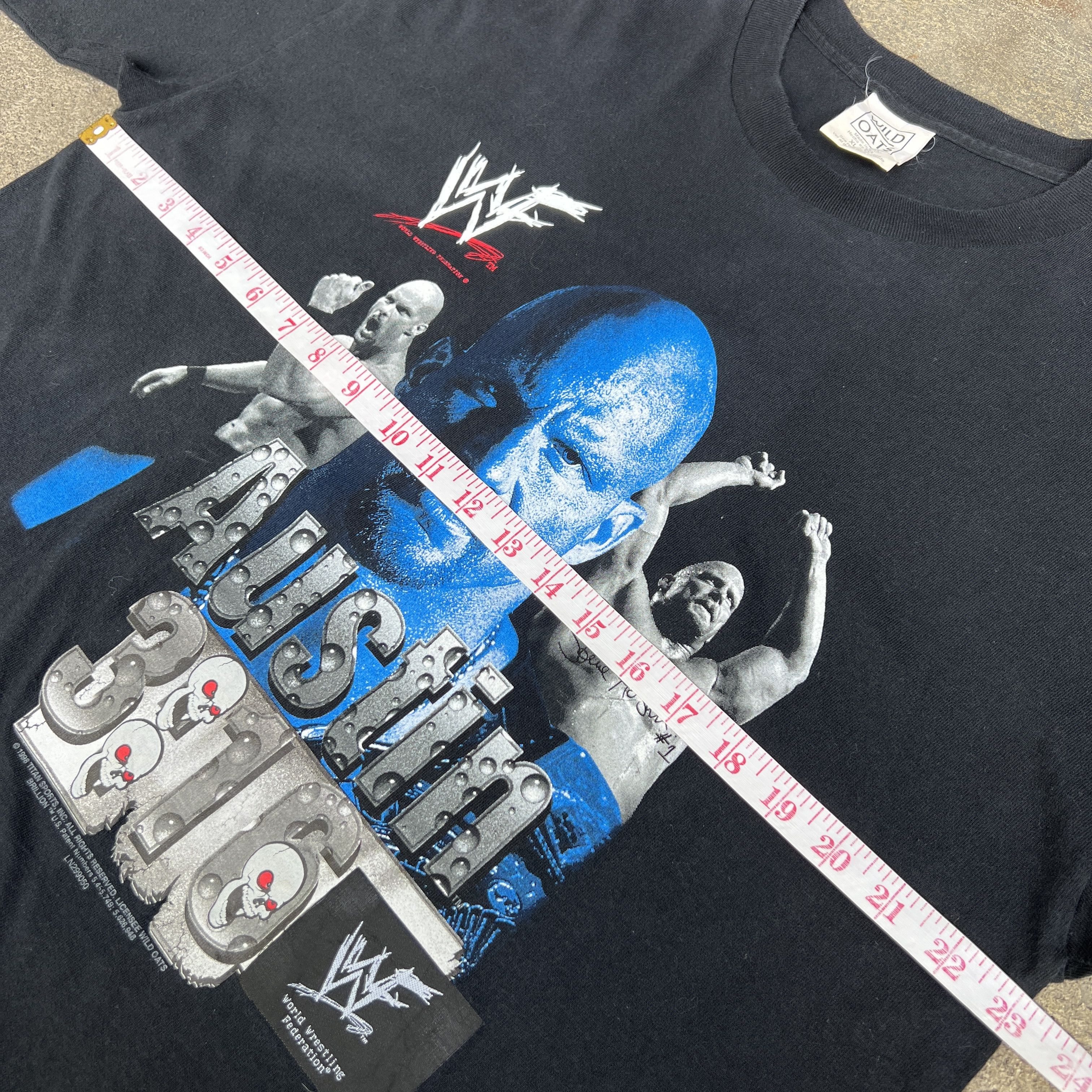 WWF Vintage 90s WWF Stone Cold Steve Austin Promo Wrestling Tee Size US XL / EU 56 / 4 - 7 Thumbnail