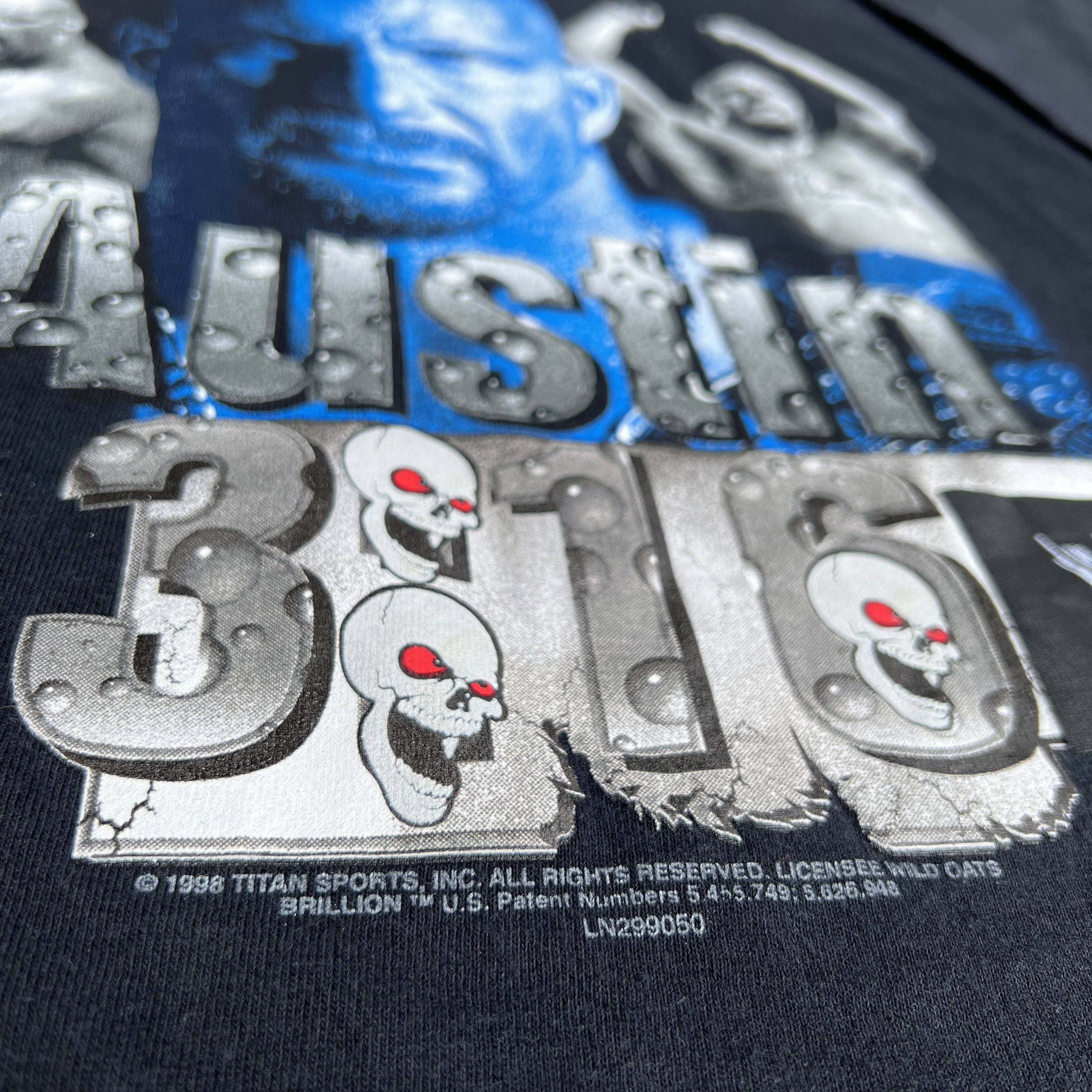 WWF Vintage 90s WWF Stone Cold Steve Austin Promo Wrestling Tee Size US XL / EU 56 / 4 - 3 Thumbnail