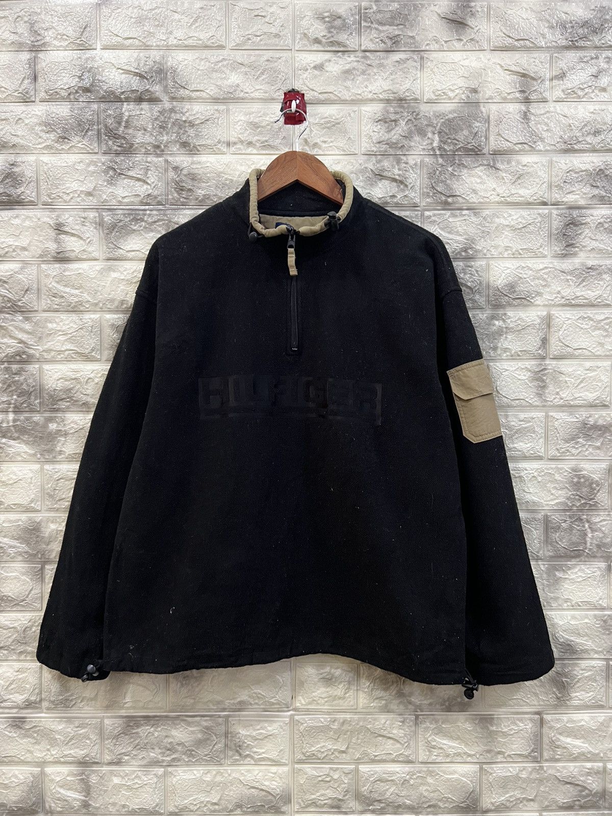 Tommy Hilfiger × Vintage Vintage Tommy Hilfiger Embroidery Logo Fleece Anorak Size US L / EU 52-54 / 3 - 1 Thumbnail
