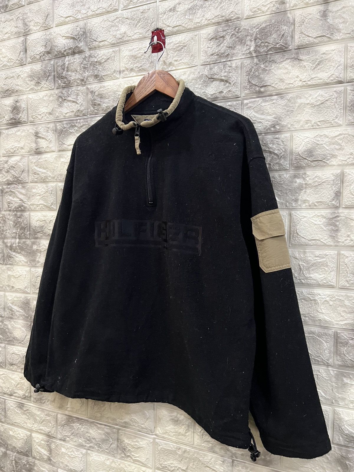 Tommy Hilfiger × Vintage Vintage Tommy Hilfiger Embroidery Logo Fleece Anorak Size US L / EU 52-54 / 3 - 3 Thumbnail