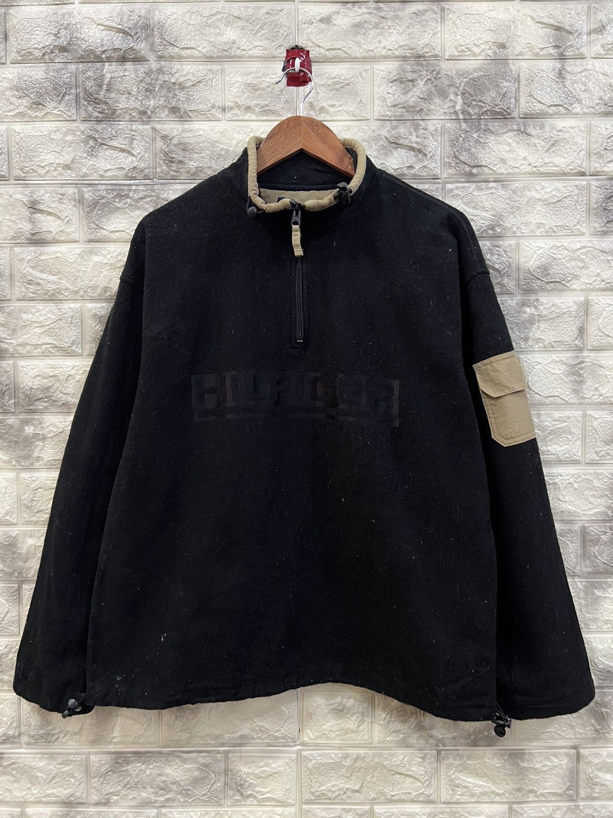 Tommy Hilfiger × Vintage Vintage Tommy Hilfiger Embroidery Logo Fleece Anorak Size US L / EU 52-54 / 3 - 2 Thumbnail