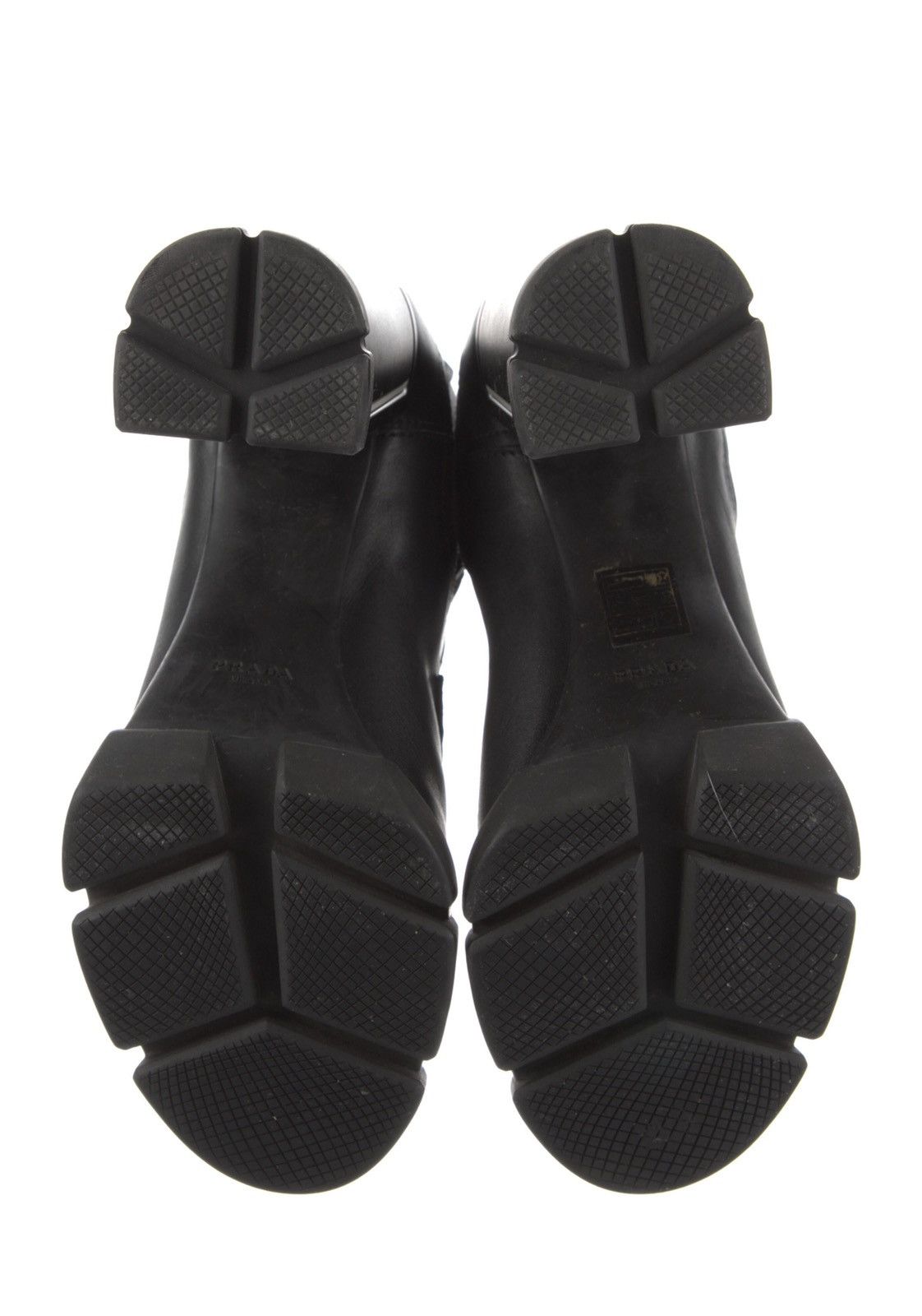 Prada Prada Heeled Lace-Up Biker Monolith Boots Size US 10 / IT 40 - 5 Thumbnail