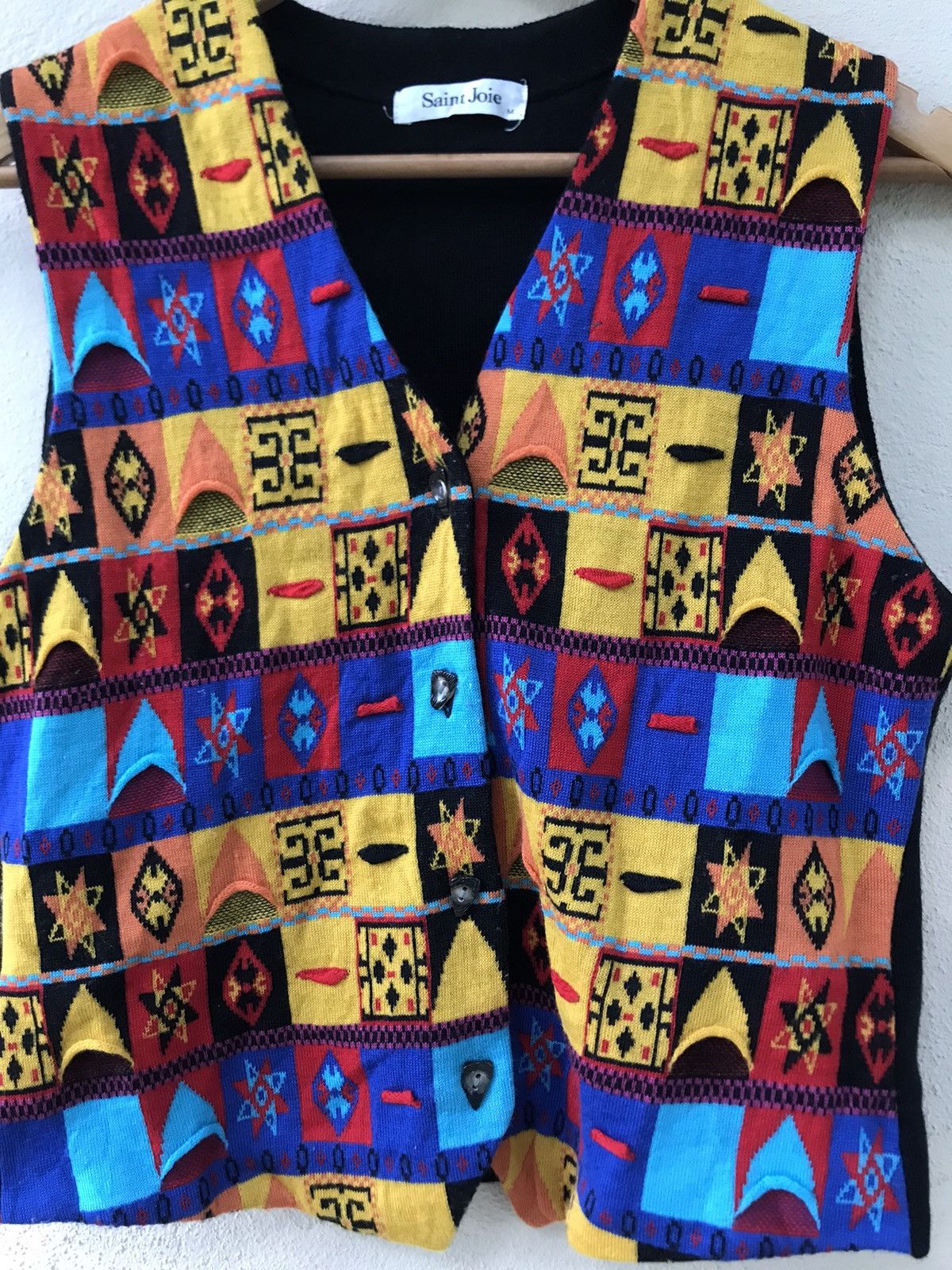 Japanese Brand MULTICOLOR Saint Joe Sleeveless Cardigan button up Size US M / EU 48-50 / 2 - 3 Thumbnail