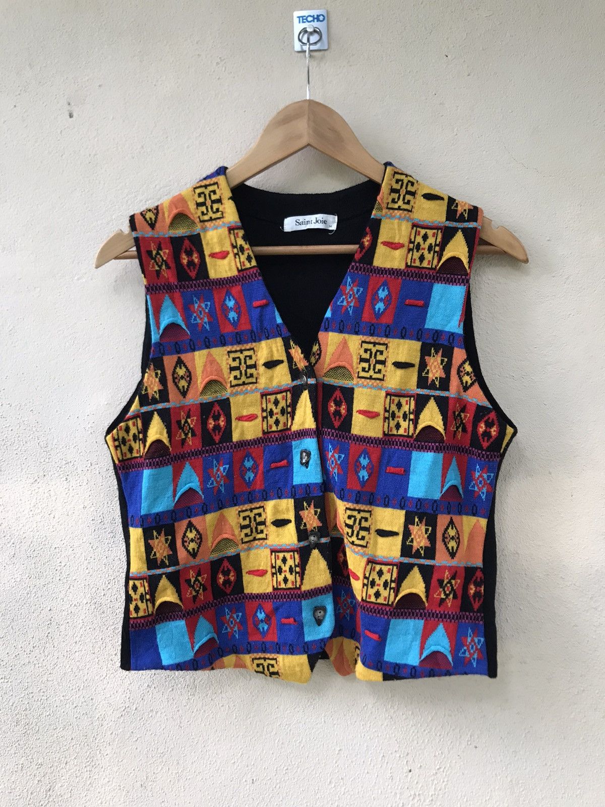 Japanese Brand MULTICOLOR Saint Joe Sleeveless Cardigan button up Size US M / EU 48-50 / 2 - 1 Thumbnail