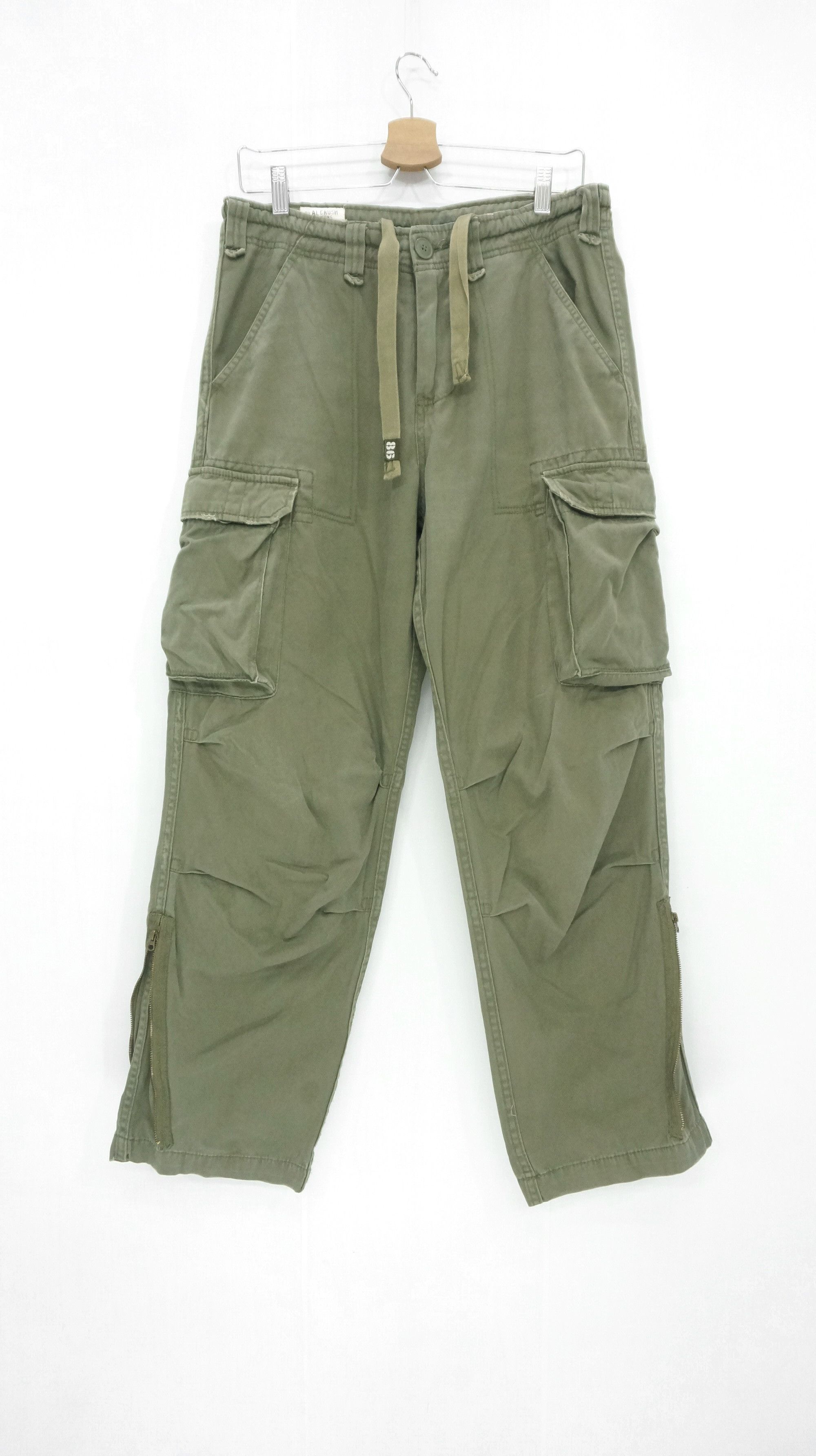 Japanese Brand 🔥 REAL CRUSH CLOTHING Vintage Bondage Cargo Pants Size US 30 / EU 46 - 3 Thumbnail