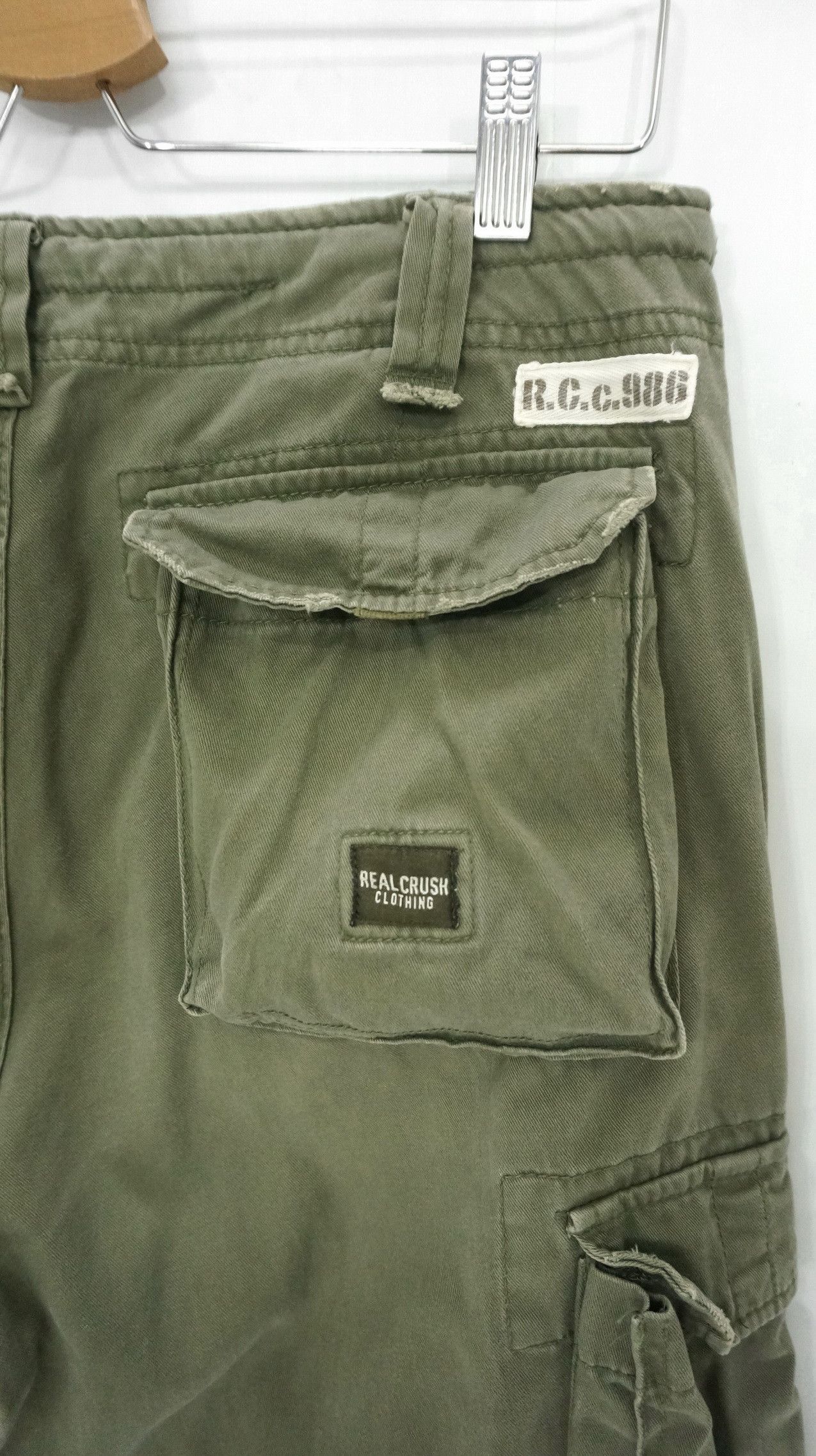 Japanese Brand 🔥 REAL CRUSH CLOTHING Vintage Bondage Cargo Pants Size US 30 / EU 46 - 8 Thumbnail