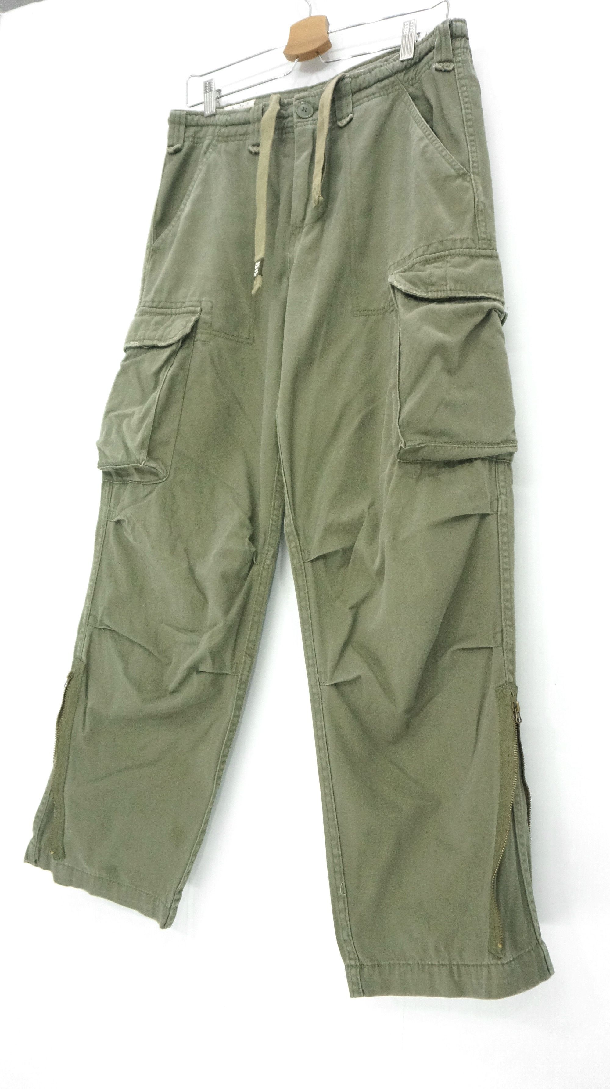 Japanese Brand 🔥 REAL CRUSH CLOTHING Vintage Bondage Cargo Pants Size US 30 / EU 46 - 2 Thumbnail