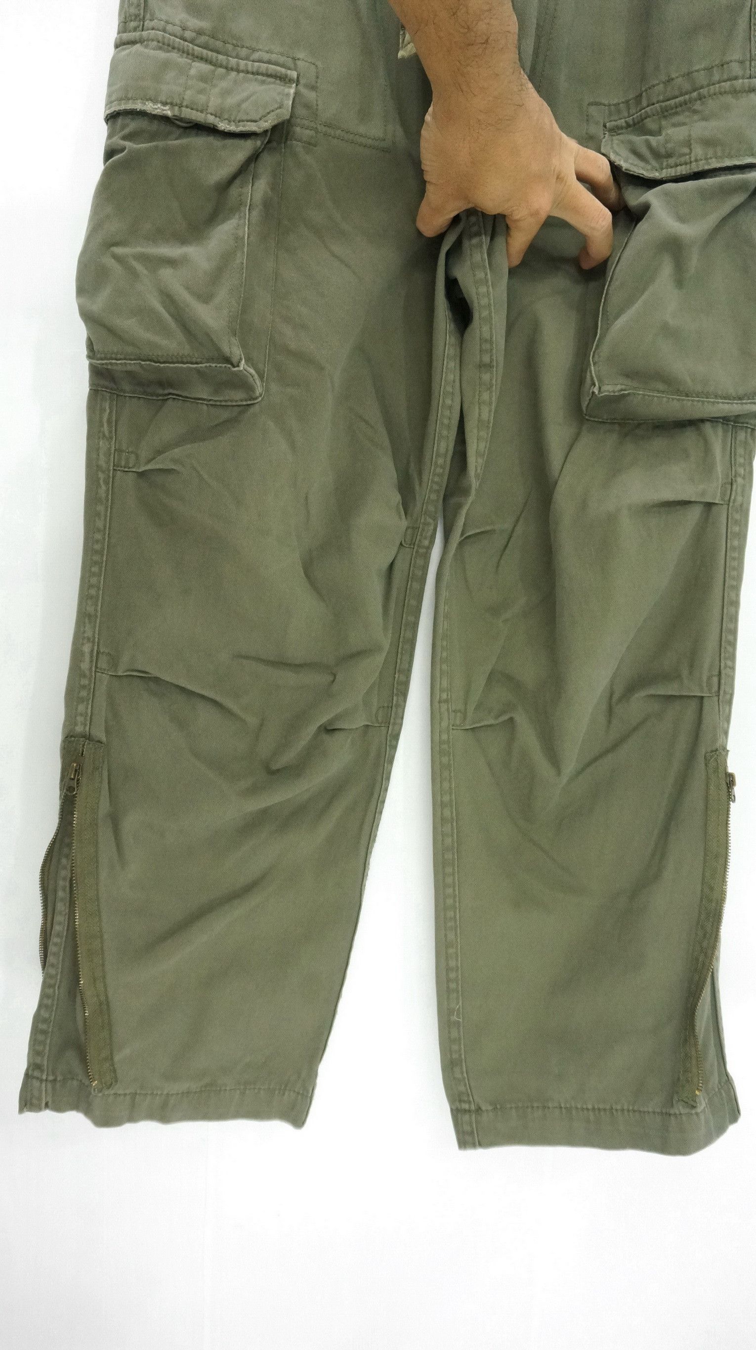 Japanese Brand 🔥 REAL CRUSH CLOTHING Vintage Bondage Cargo Pants Size US 30 / EU 46 - 7 Thumbnail