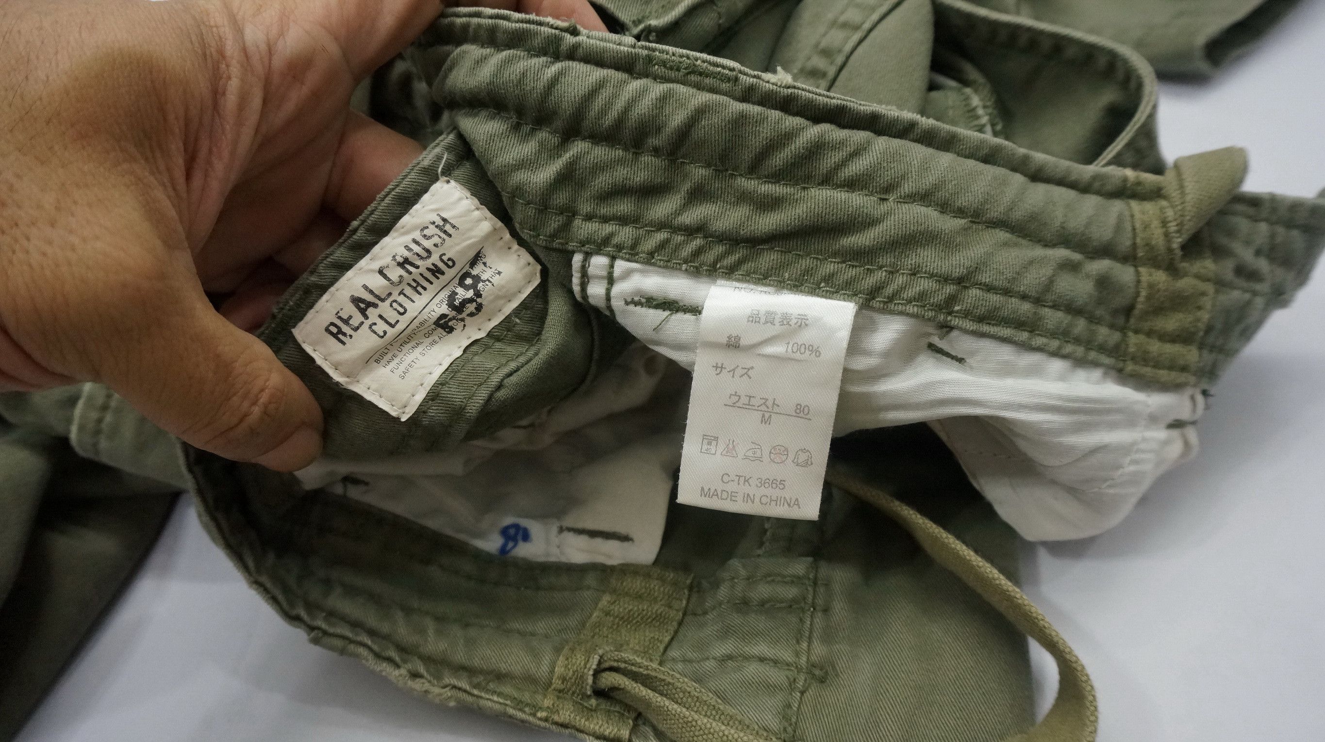 Japanese Brand 🔥 REAL CRUSH CLOTHING Vintage Bondage Cargo Pants Size US 30 / EU 46 - 18 Thumbnail